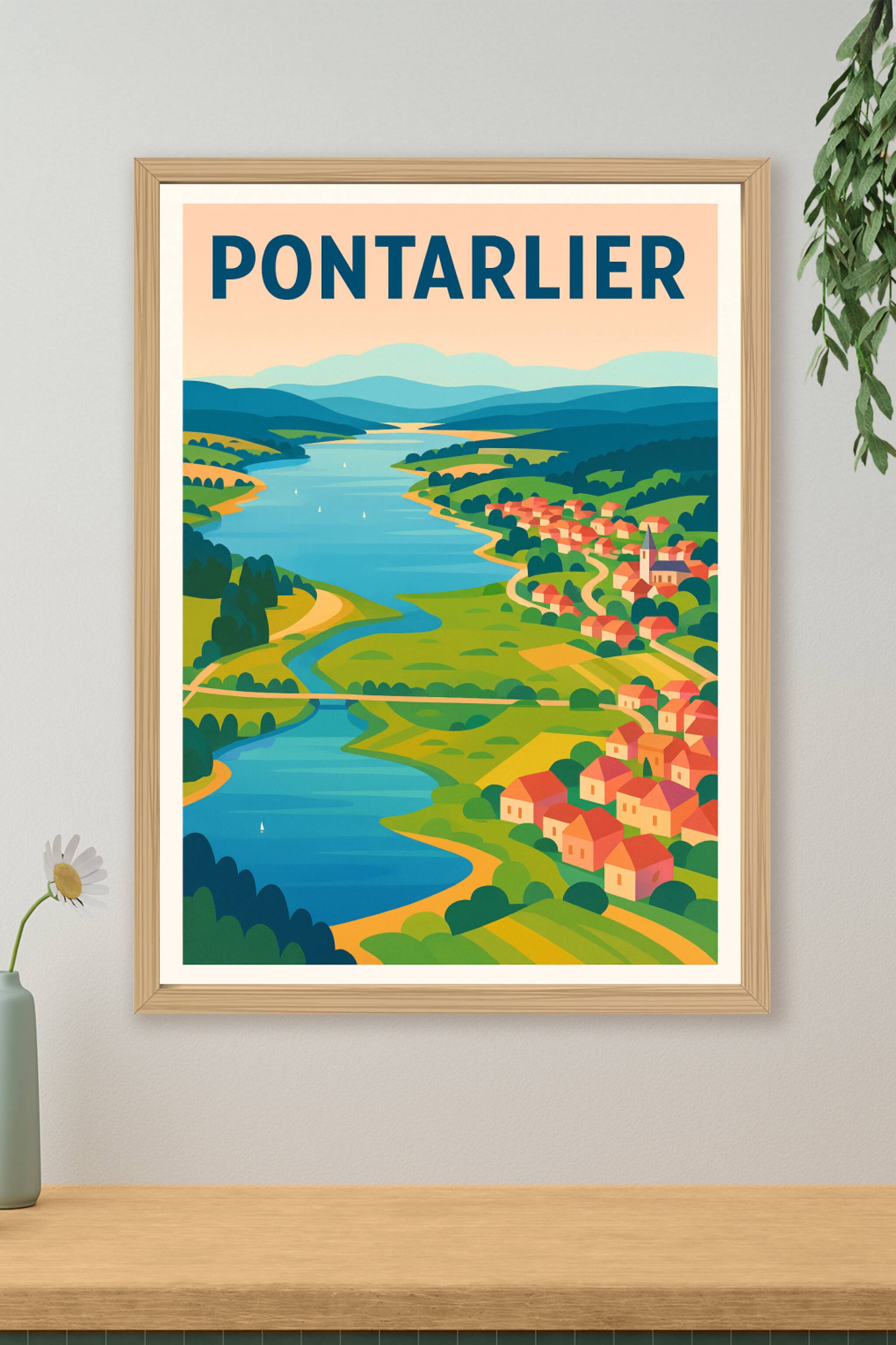 Affiche de Pontarlier - Évasion et douceur de la nature