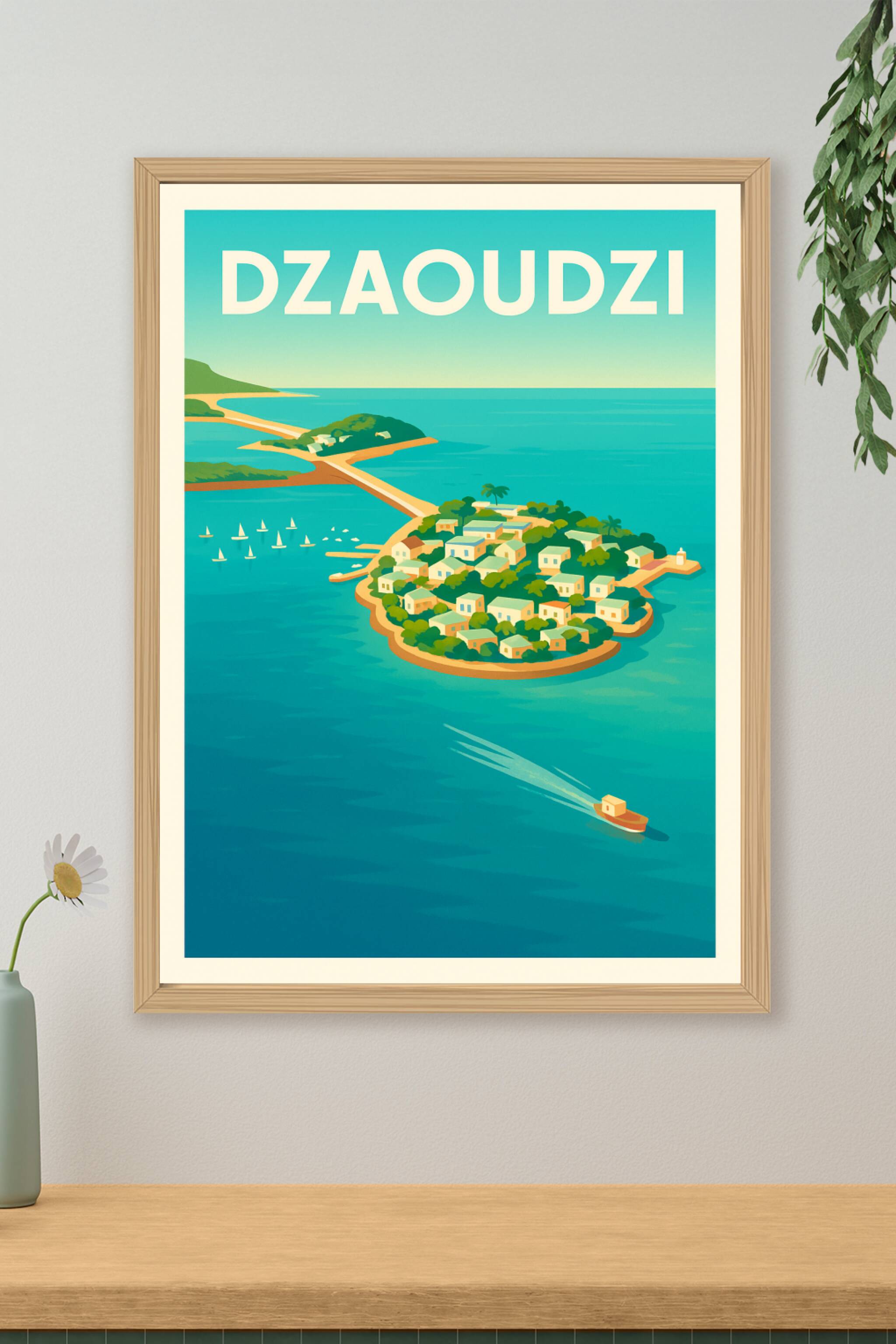 Affiche de Dzaoudzi - Charme insulaire et douceur de vie