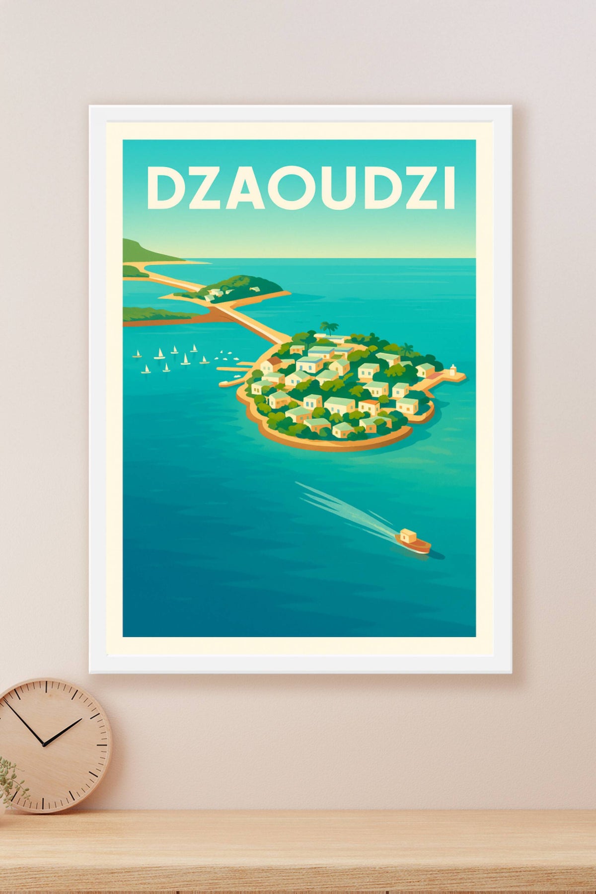 Affiche de Dzaoudzi - Charme insulaire et douceur de vie