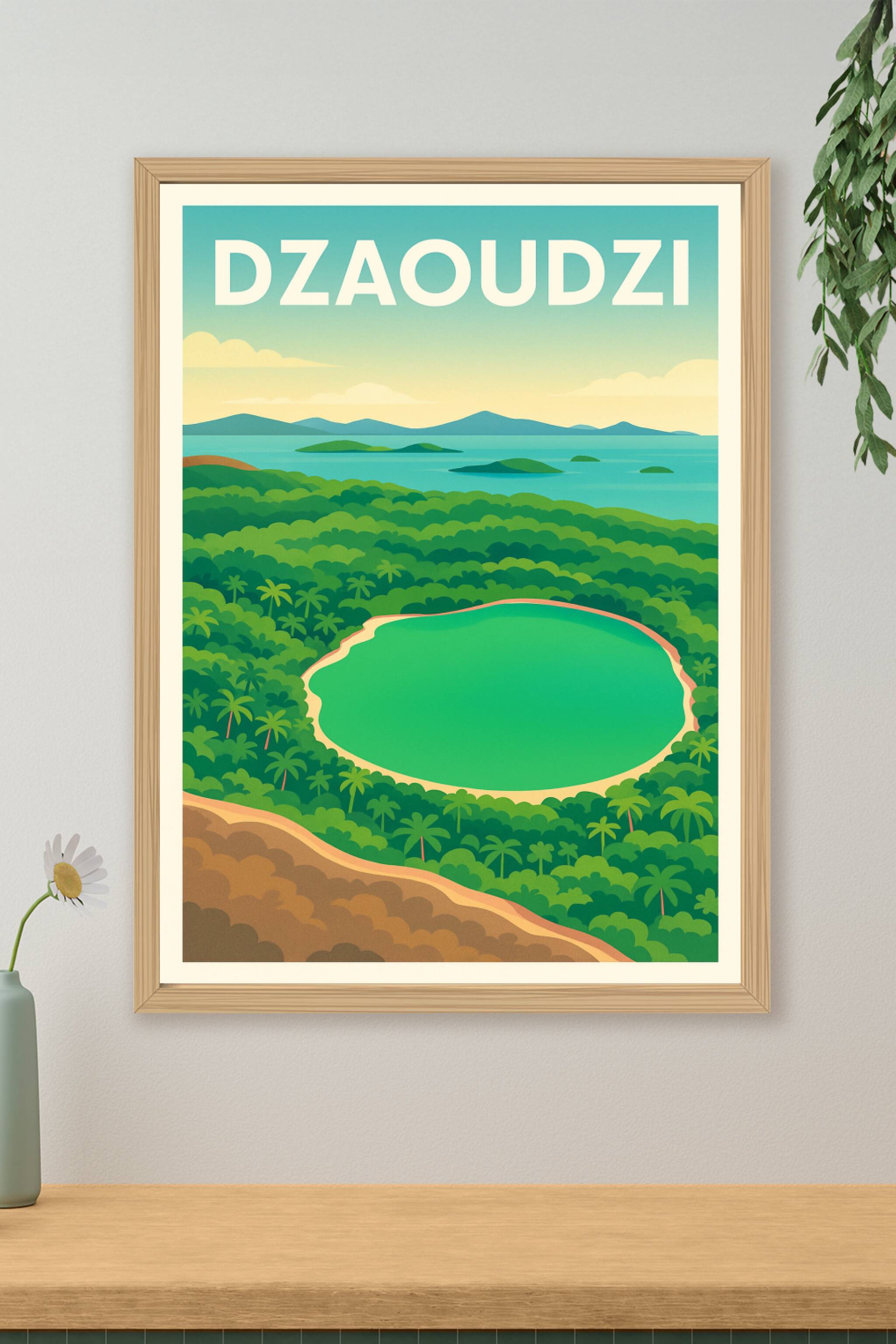 Affiche de Dzaoudzi - Havre de paix tropical