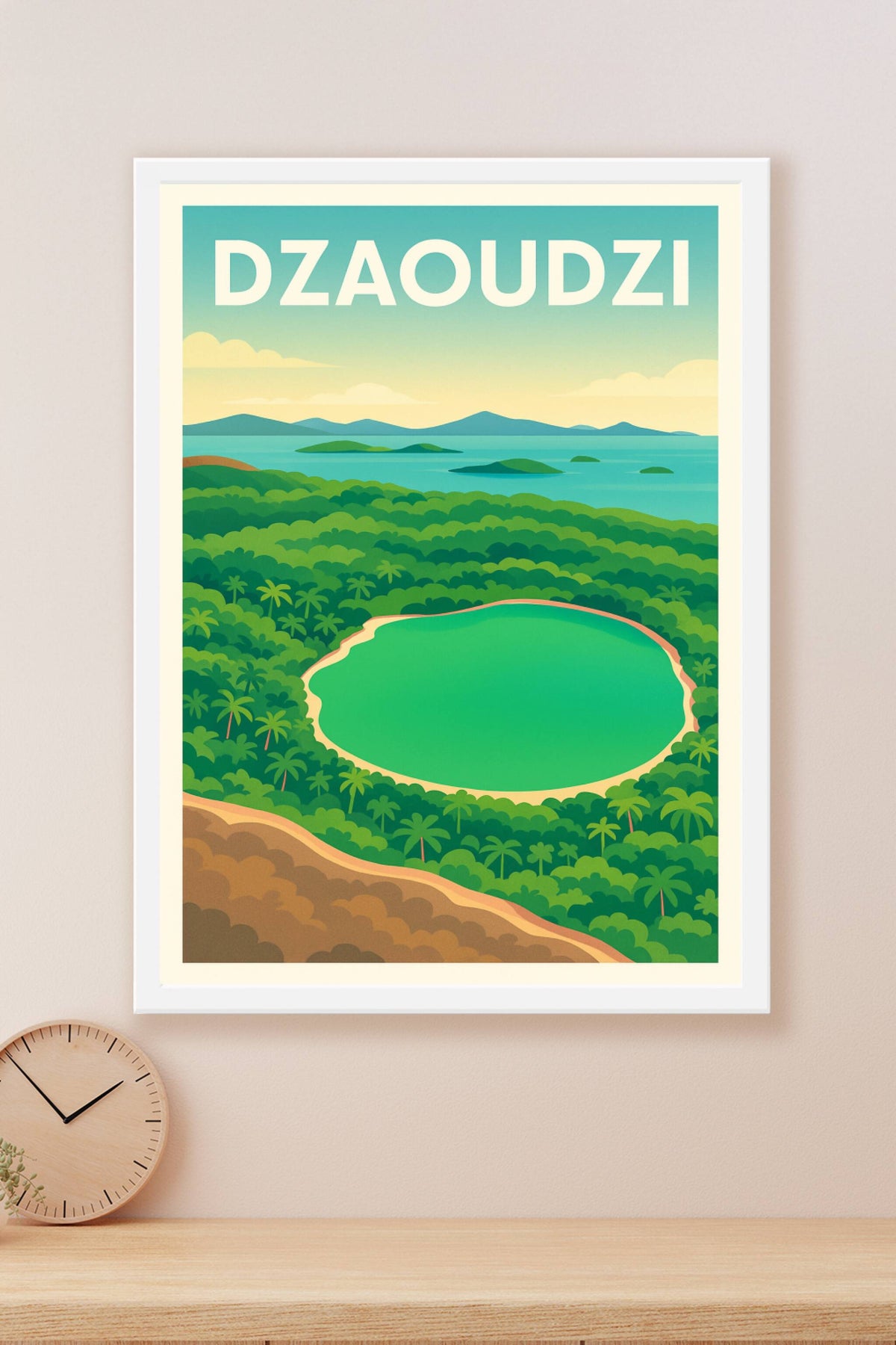 Affiche de Dzaoudzi - Havre de paix tropical