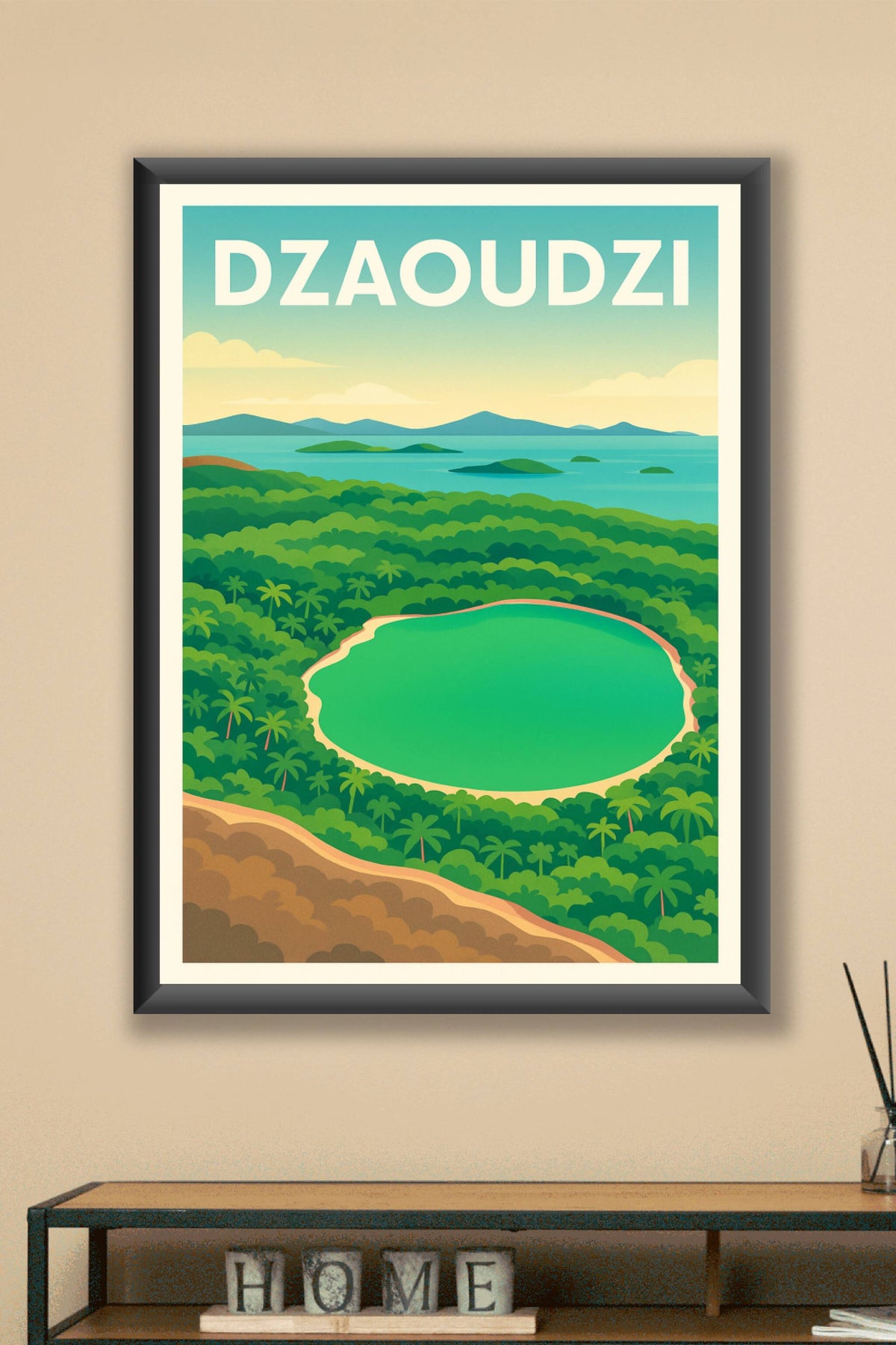 Affiche de Dzaoudzi - Havre de paix tropical