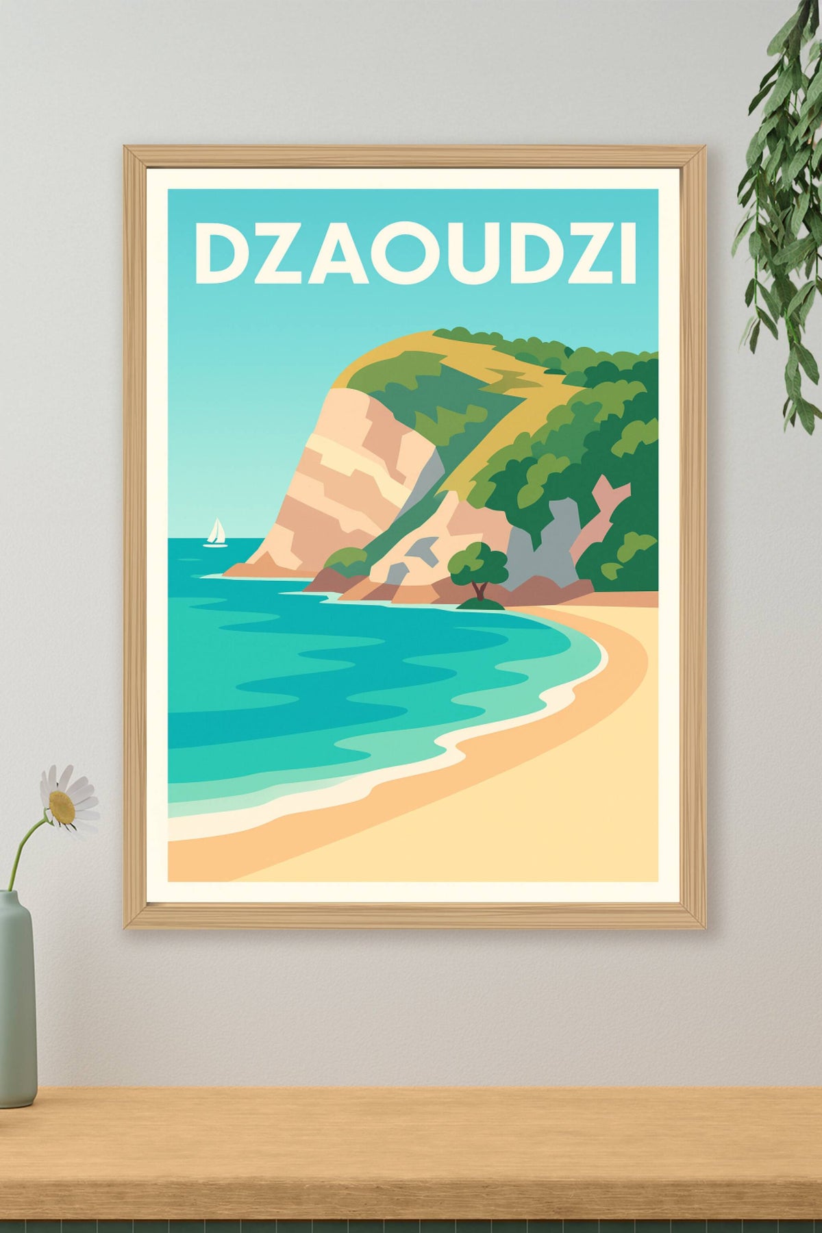 Affiche de Dzaoudzi - Évasion et nature préservée