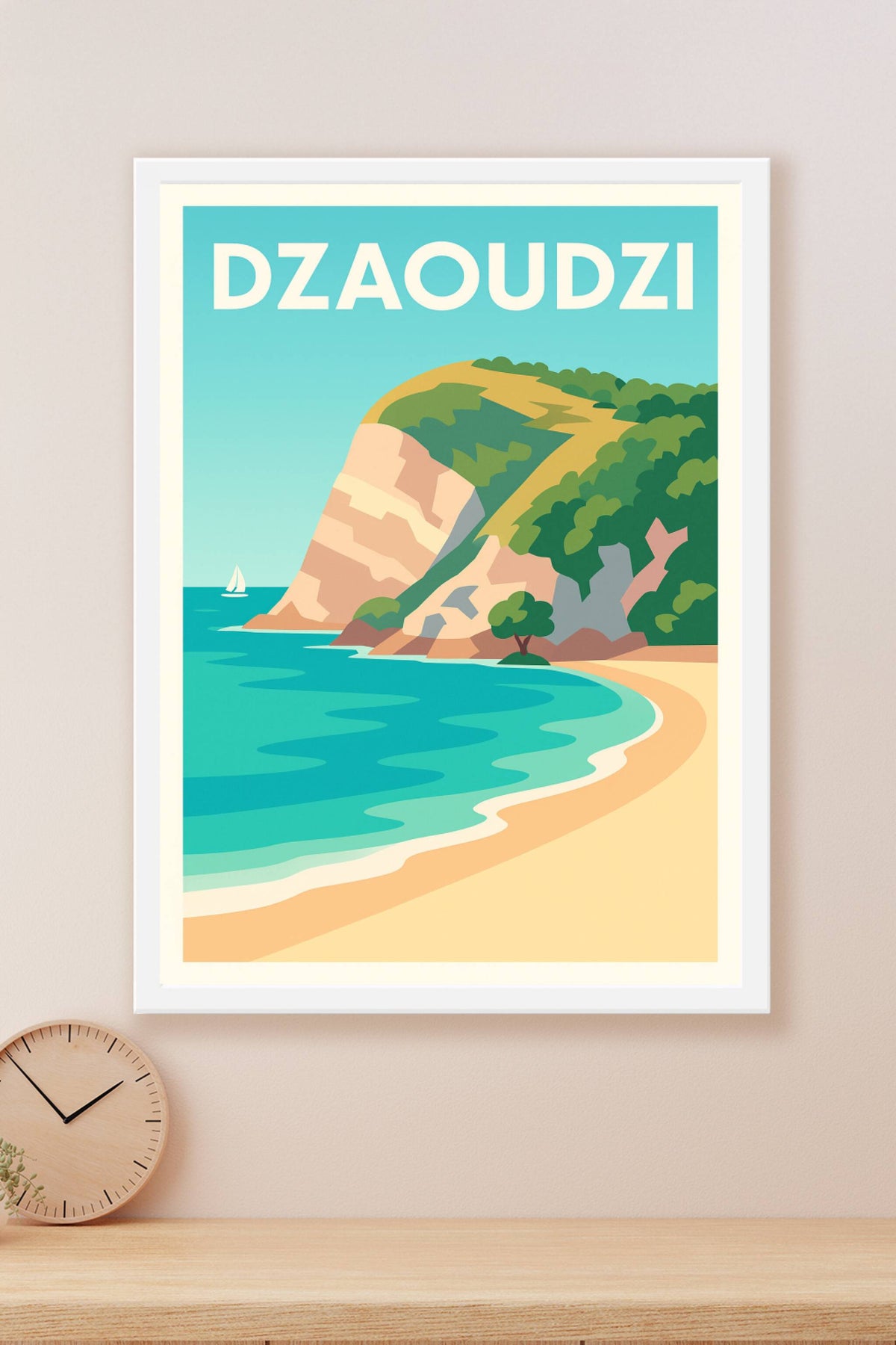 Affiche de Dzaoudzi - Évasion et nature préservée