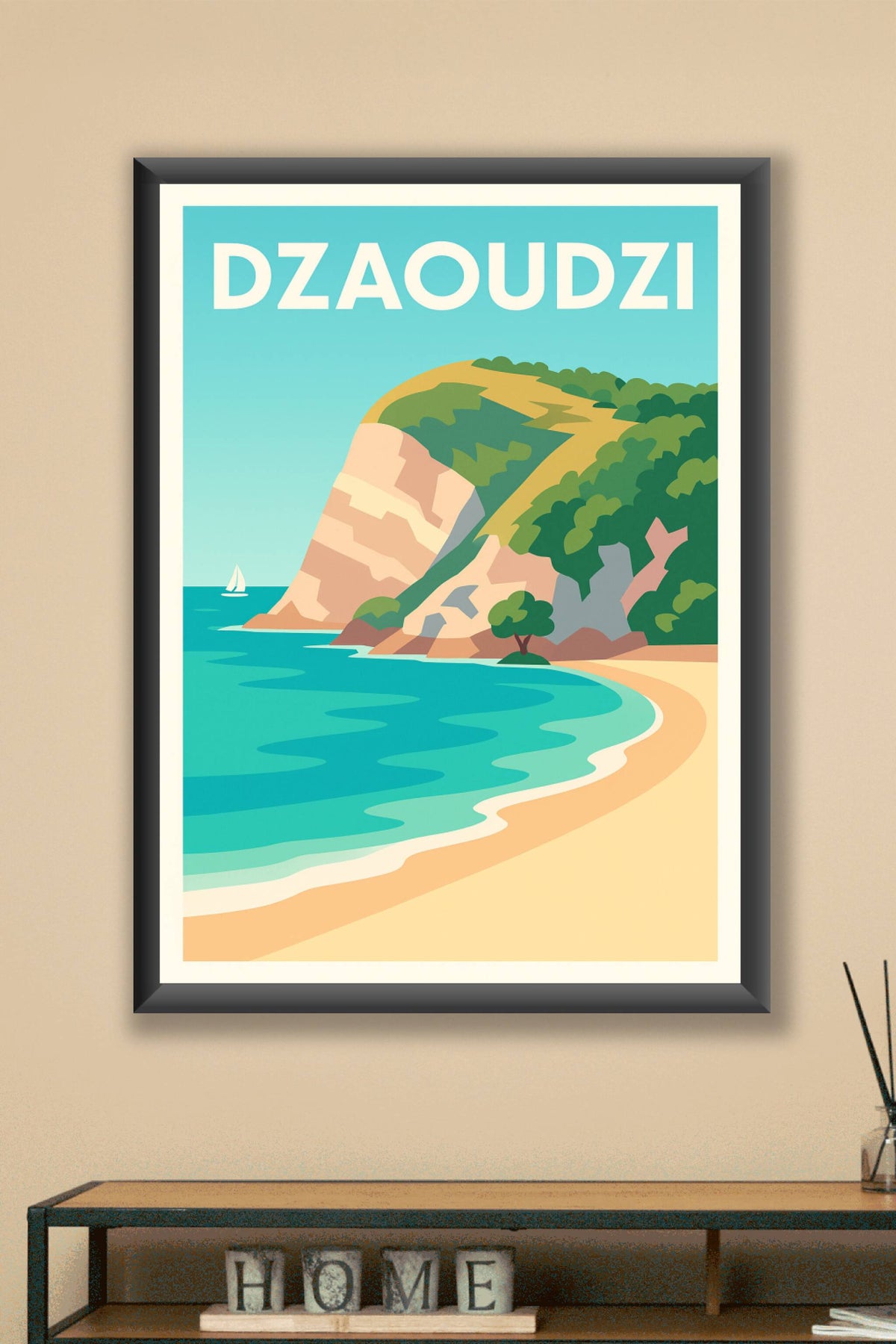 Affiche de Dzaoudzi - Évasion et nature préservée