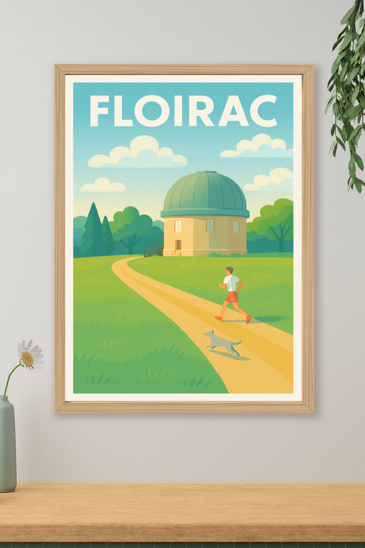 Affiche de Floirac - Promenade bucolique sous un ciel azur