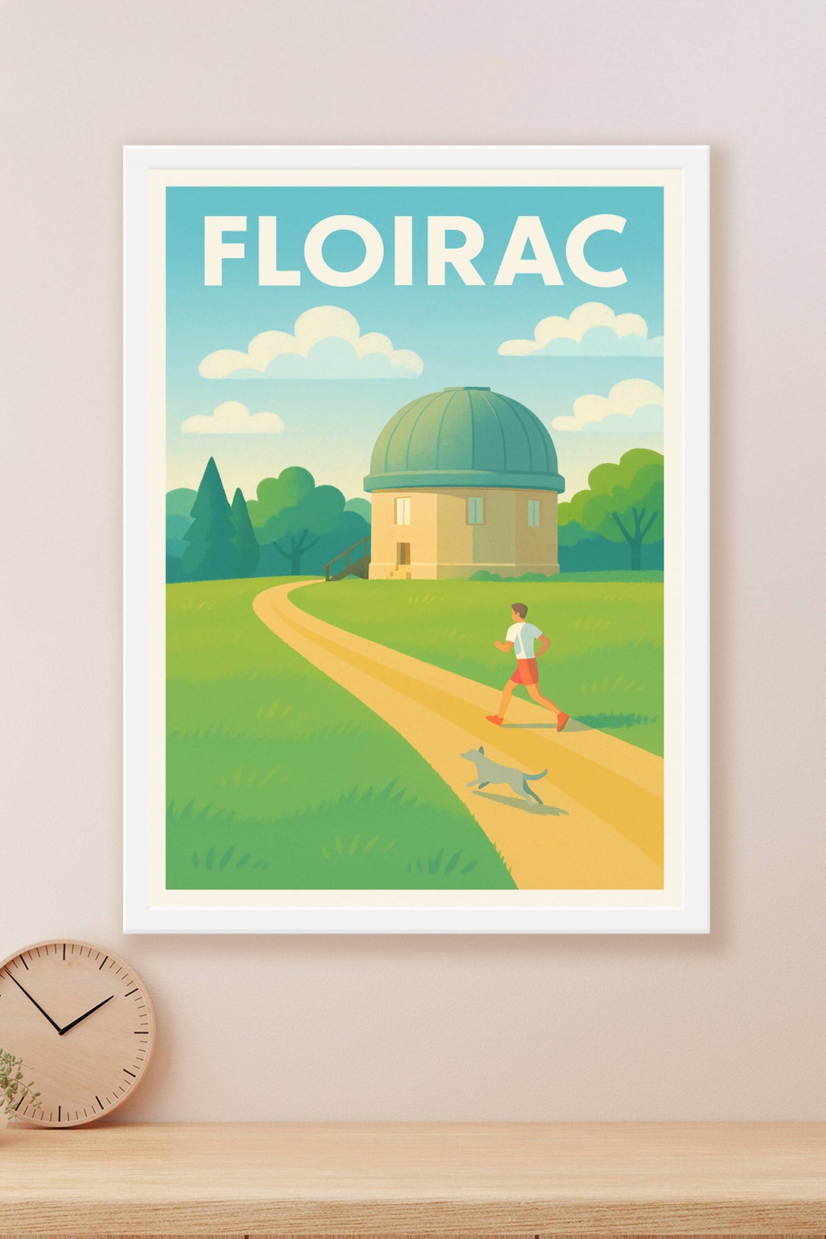 Affiche de Floirac - Promenade bucolique sous un ciel azur