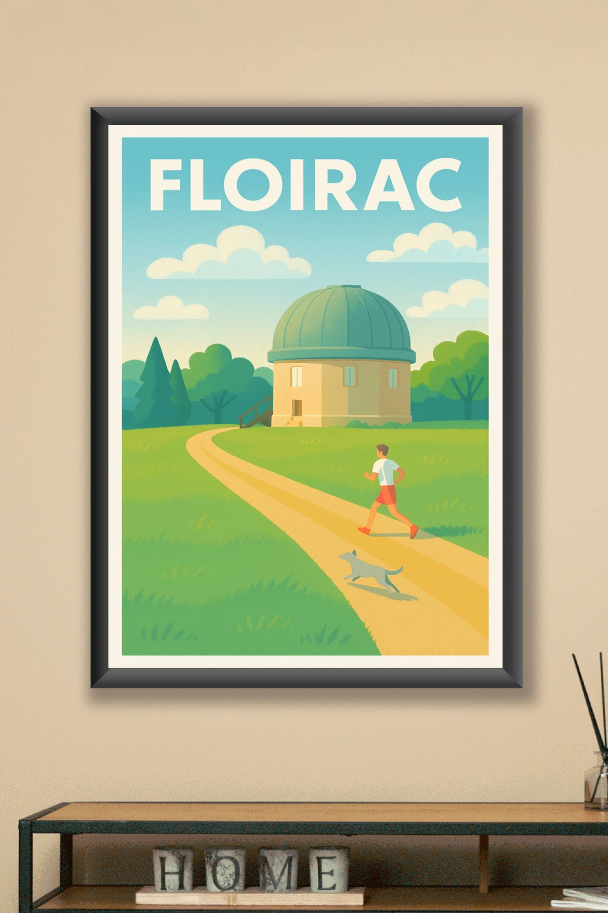 Affiche de Floirac - Promenade bucolique sous un ciel azur