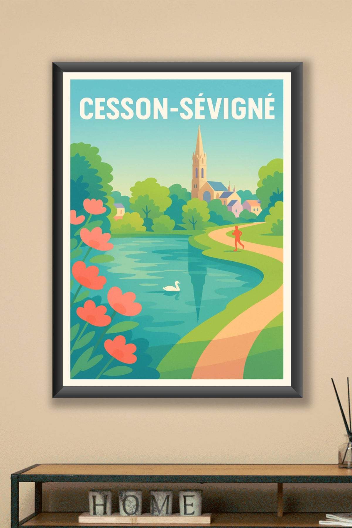 Affiche de Cesson-Sévigné - L'Échappée Verte au Cœur de la Ville
