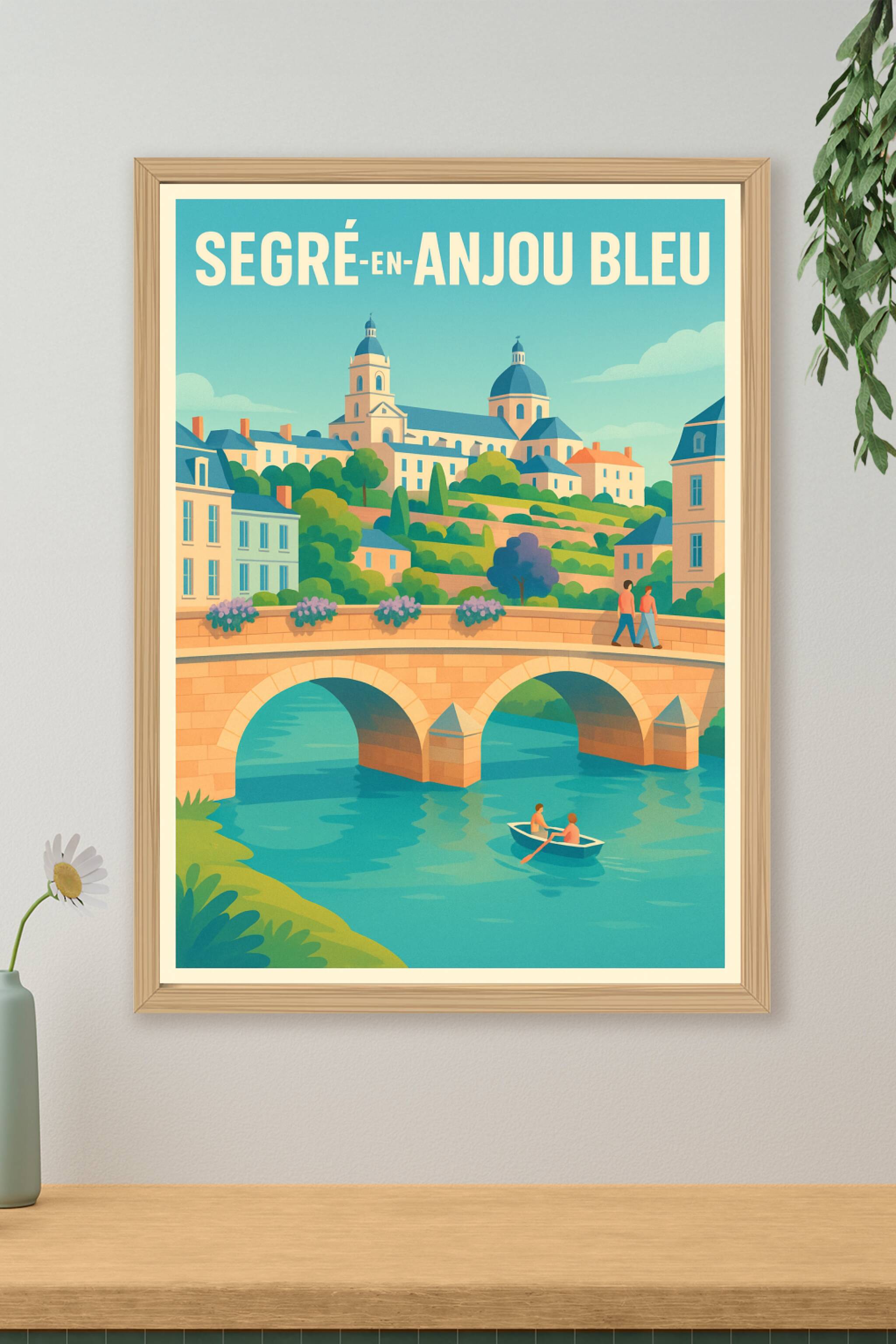 Affiche de Segré-en-Anjou Bleu - Charme et Sérénité au Fil de l'Eau