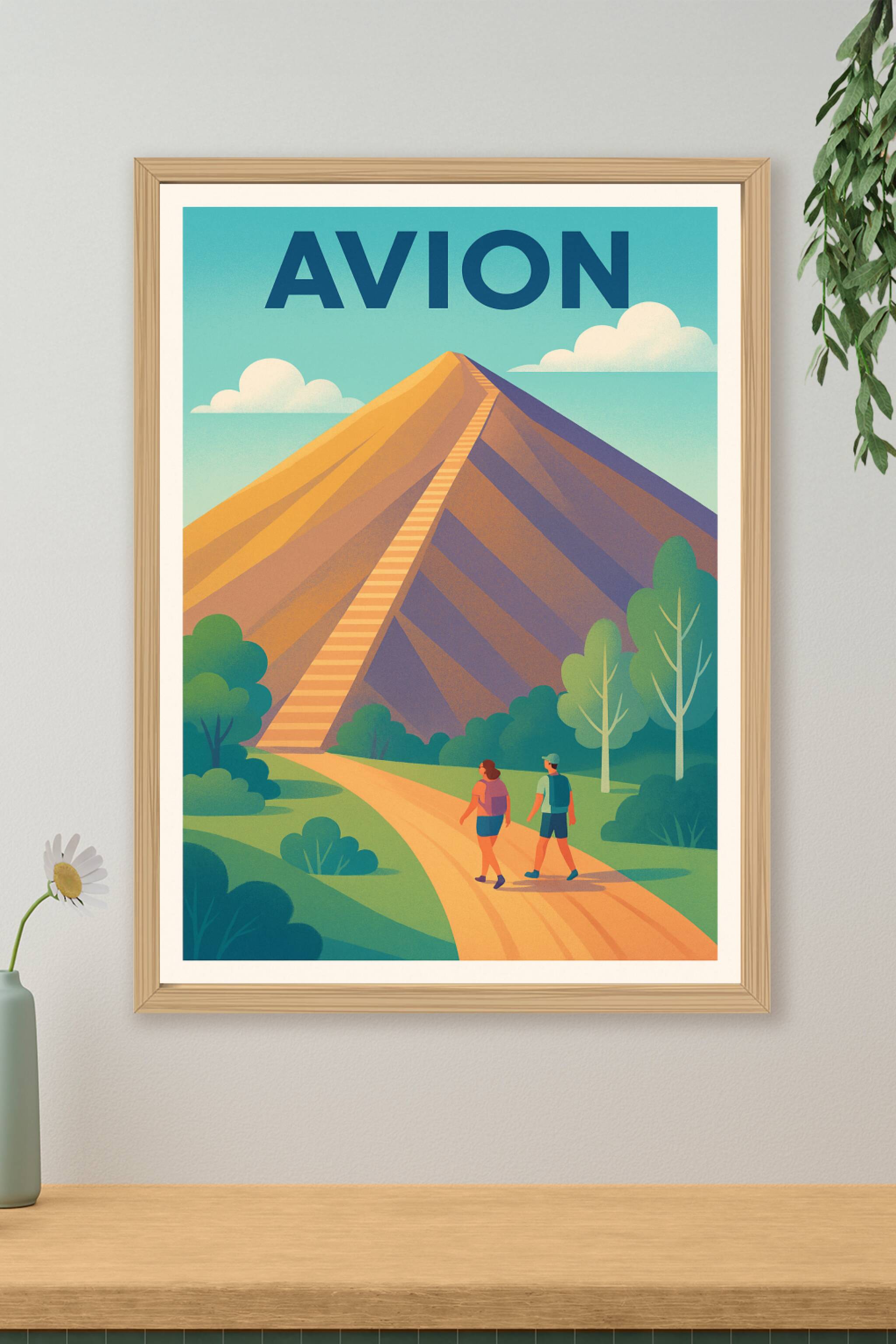 Affiche de Avion - Aventure au pied de la pyramide
