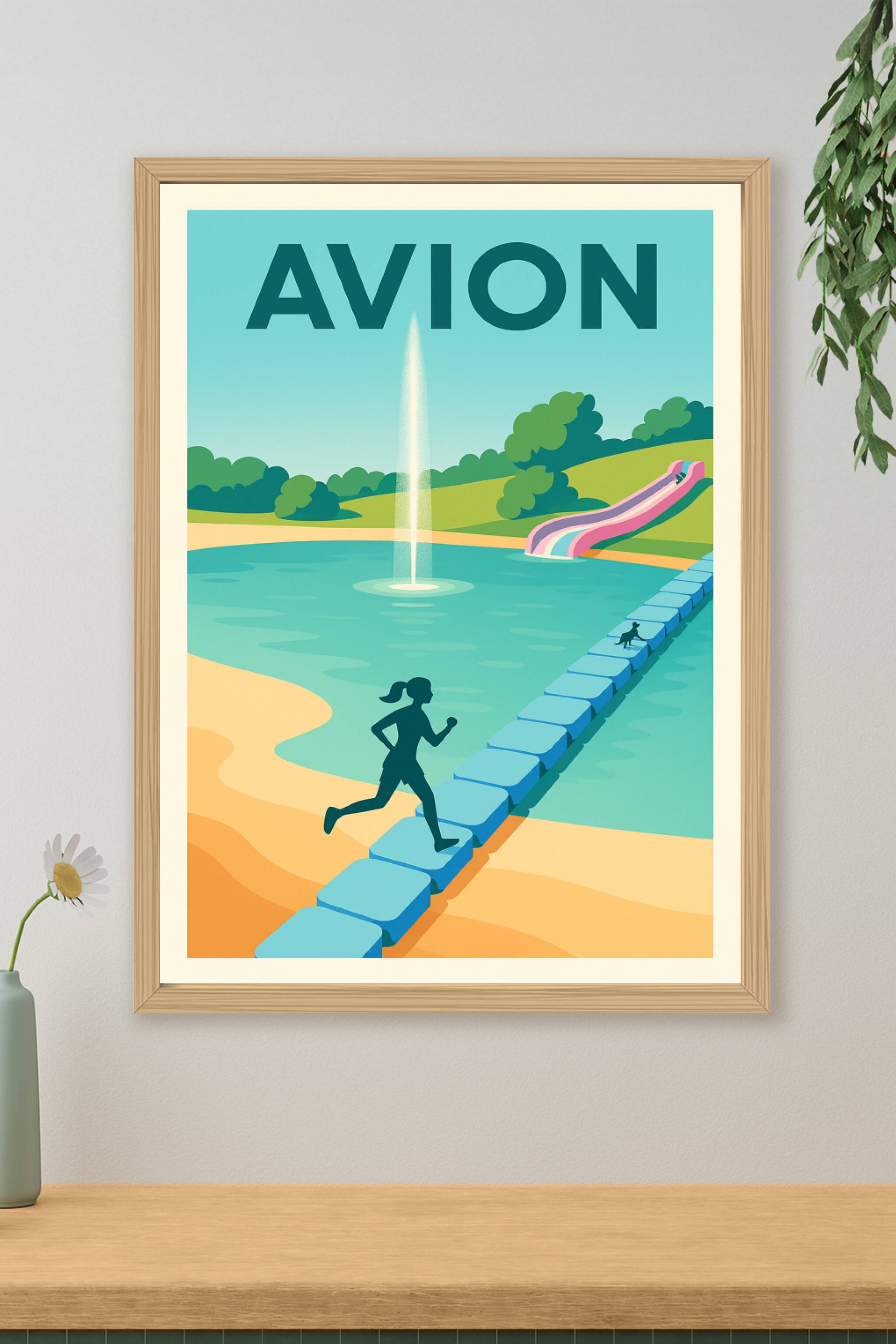 Affiche de Avion - Évasion et détente au cœur de la nature