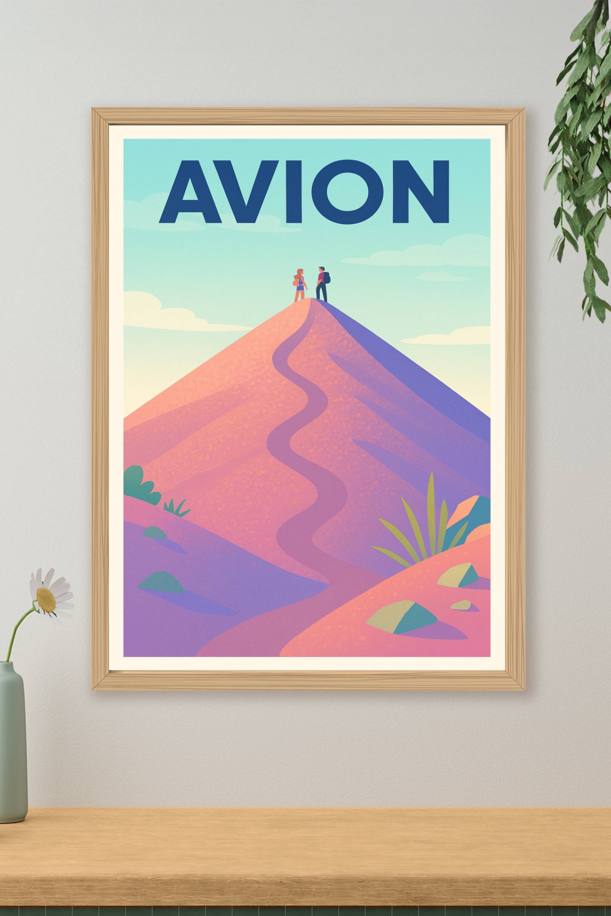 Affiche de Avion - Escapade au sommet du volcan