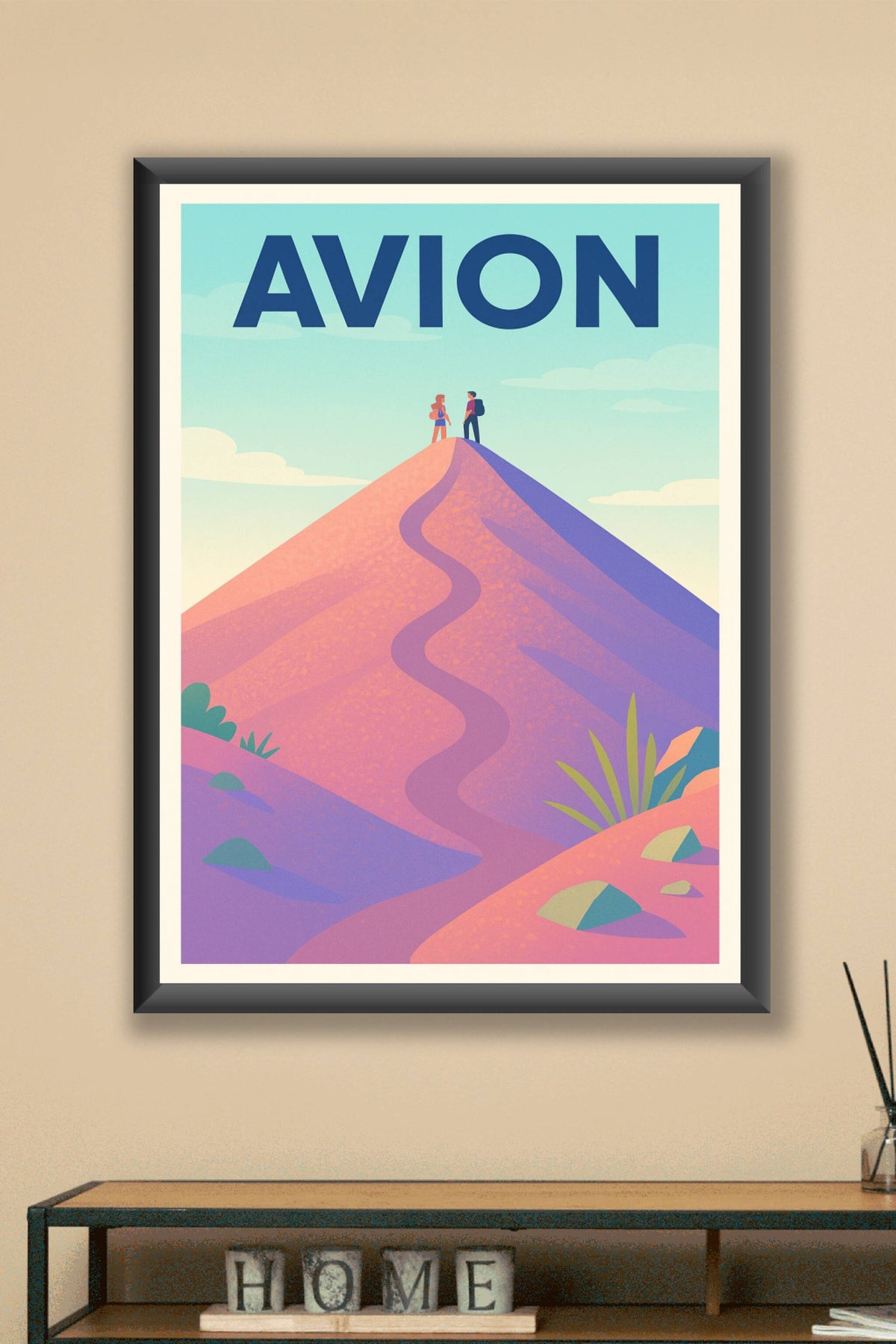 Affiche de Avion - Escapade au sommet du volcan