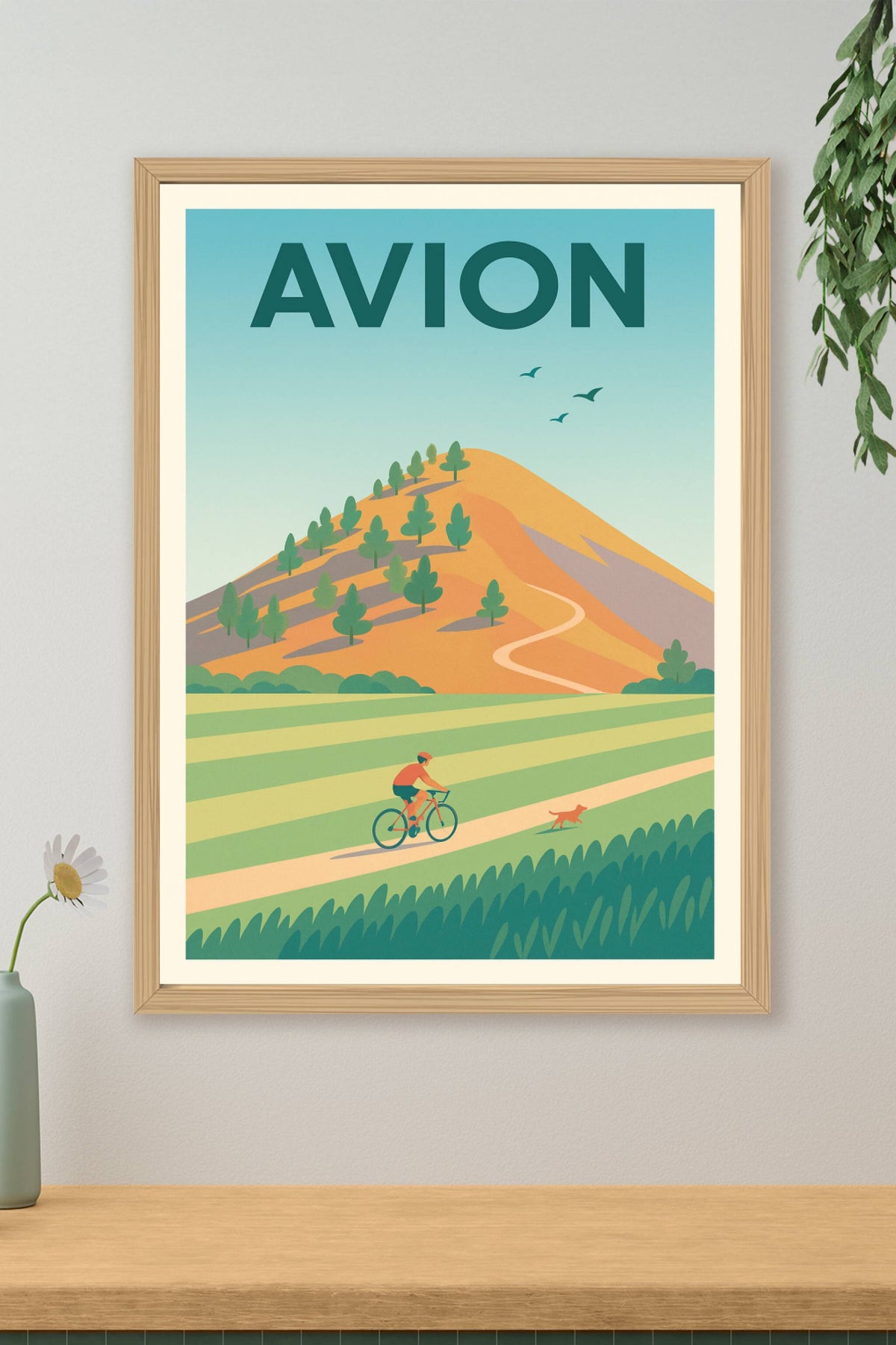 Affiche de Avion - Nature et liberté en pleine campagne