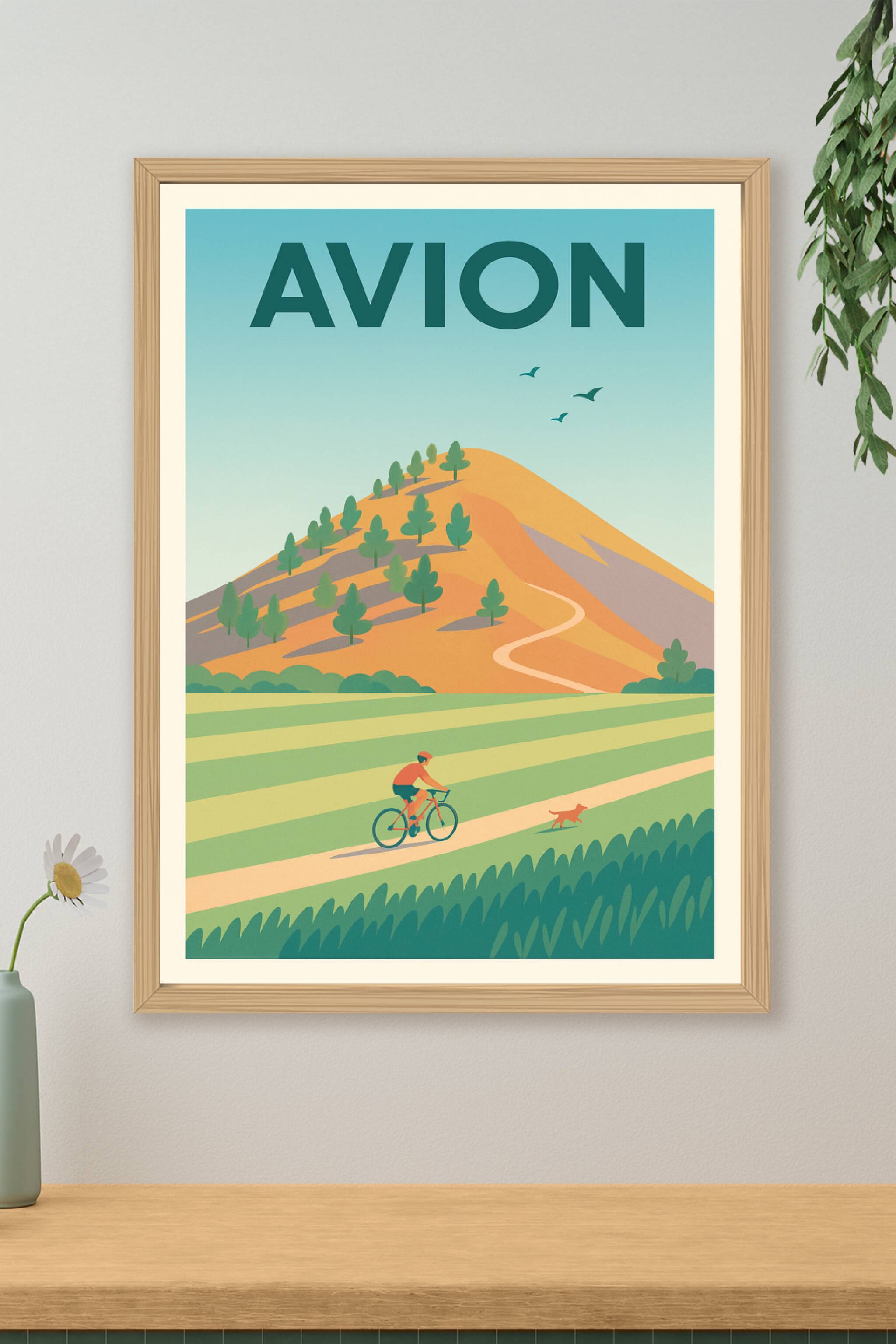 Affiche de Avion - Nature et liberté en pleine campagne