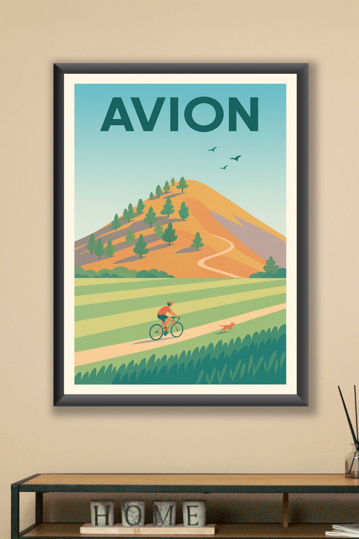 Affiche de Avion - Nature et liberté en pleine campagne