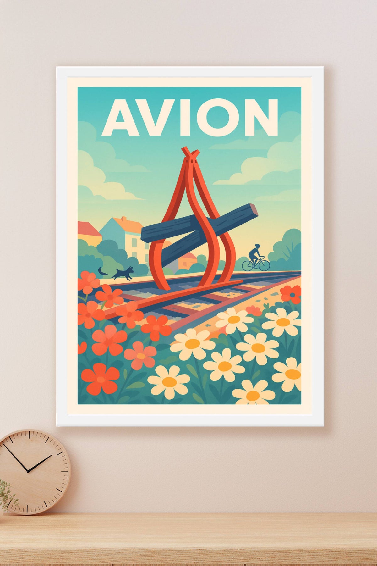 Affiche de Avion - Charme bucolique et art singulier