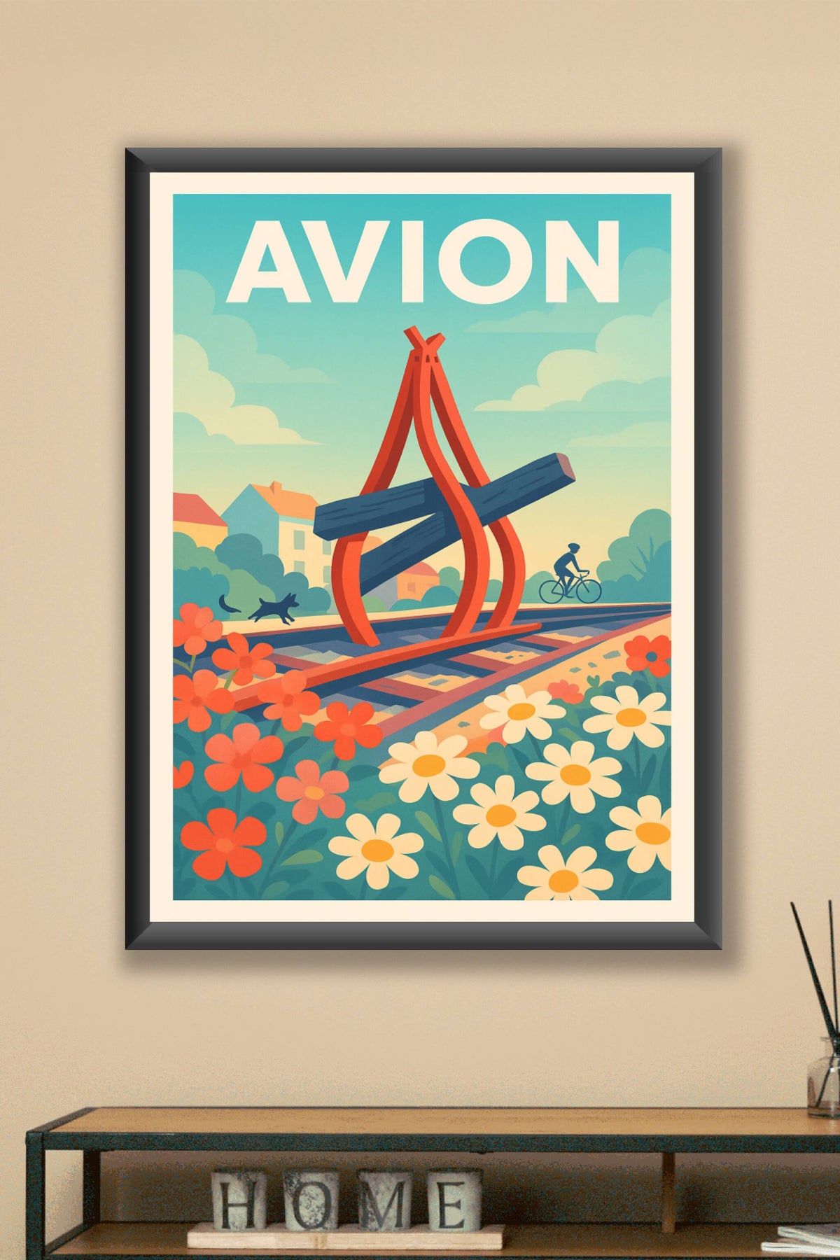Affiche de Avion - Charme bucolique et art singulier