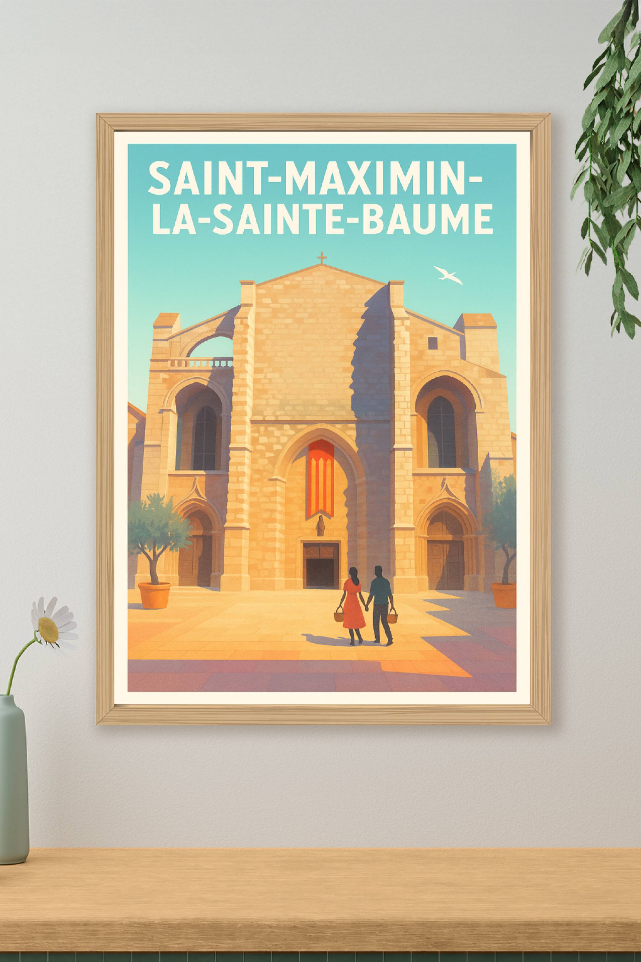 Affiche de Saint-Maximin-la-Sainte-Baume - Charme et Patrimoine Médiéval