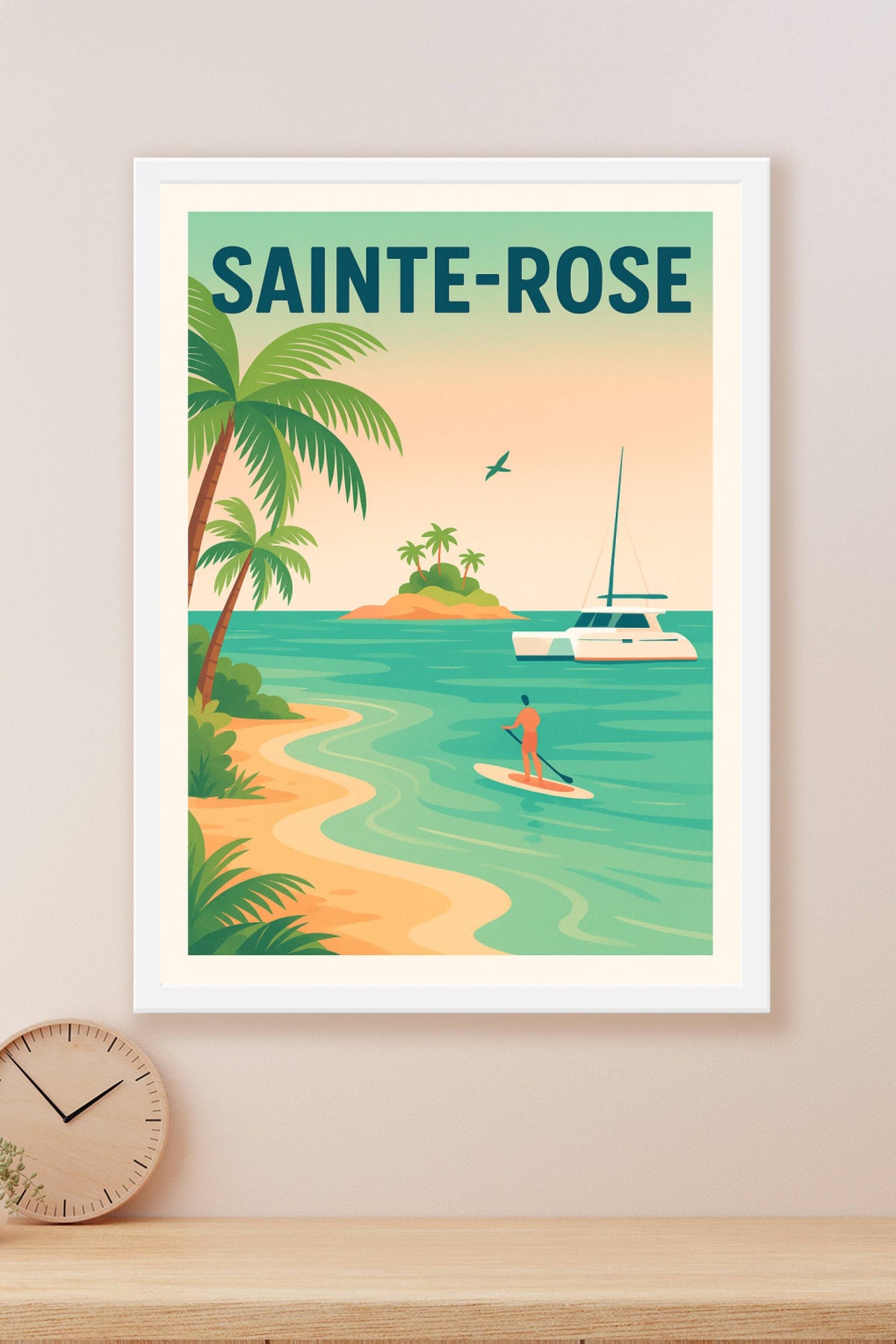 Affiche de Sainte-Rose - Évasion tropicale et sérénité maritime