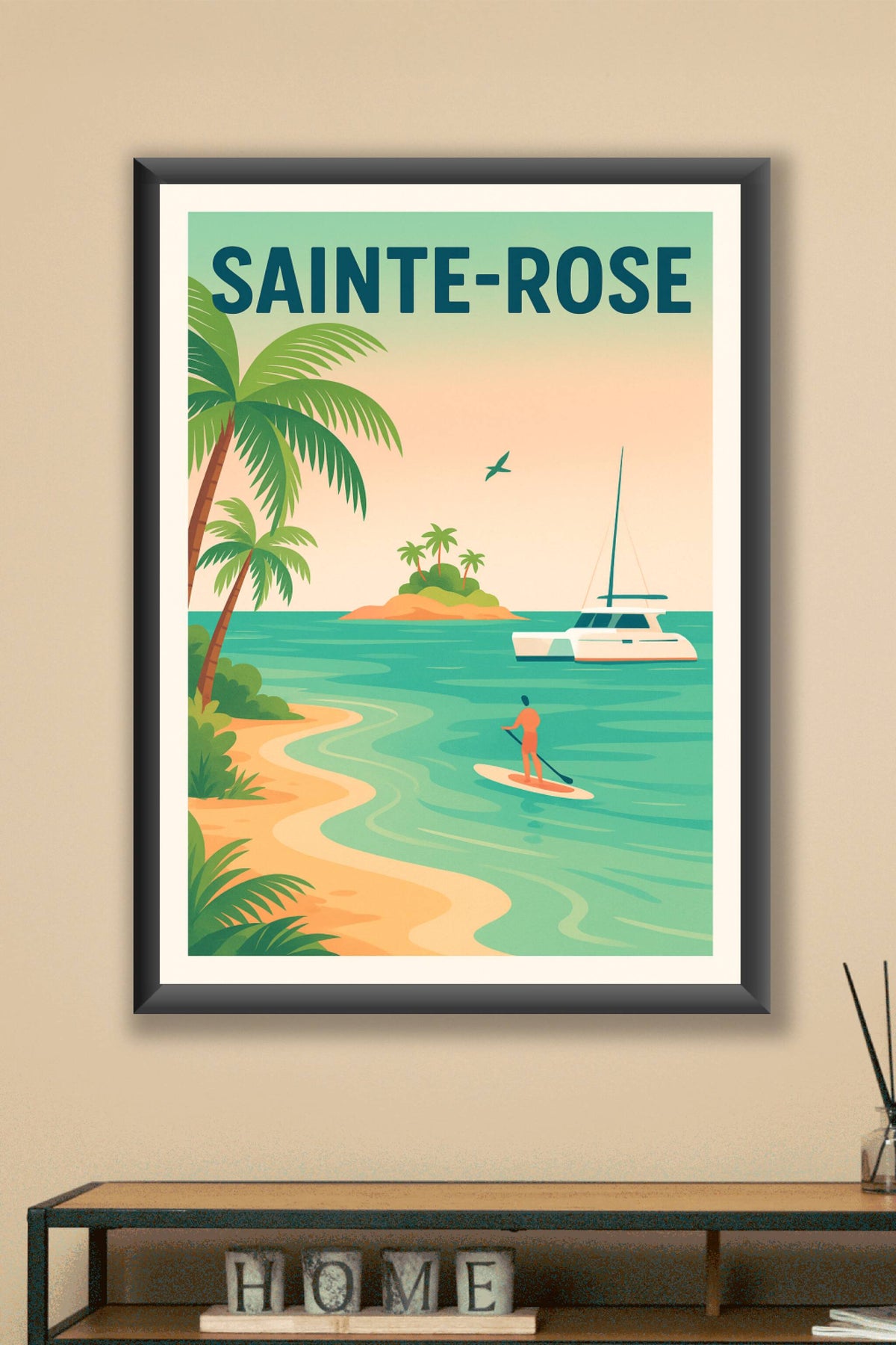Affiche de Sainte-Rose - Évasion tropicale et sérénité maritime
