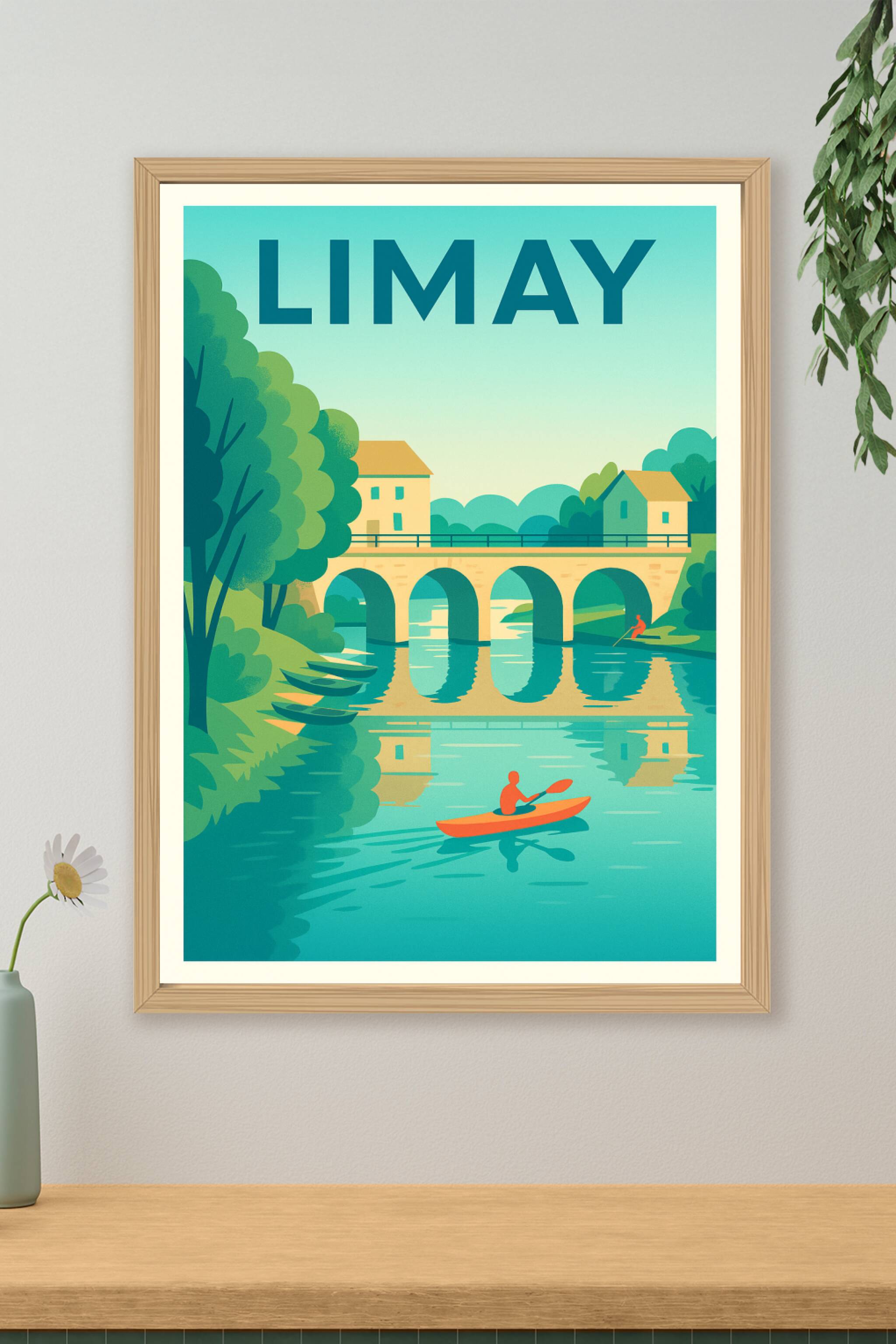 Affiche de Limay - L'élégance paisible de la rivière