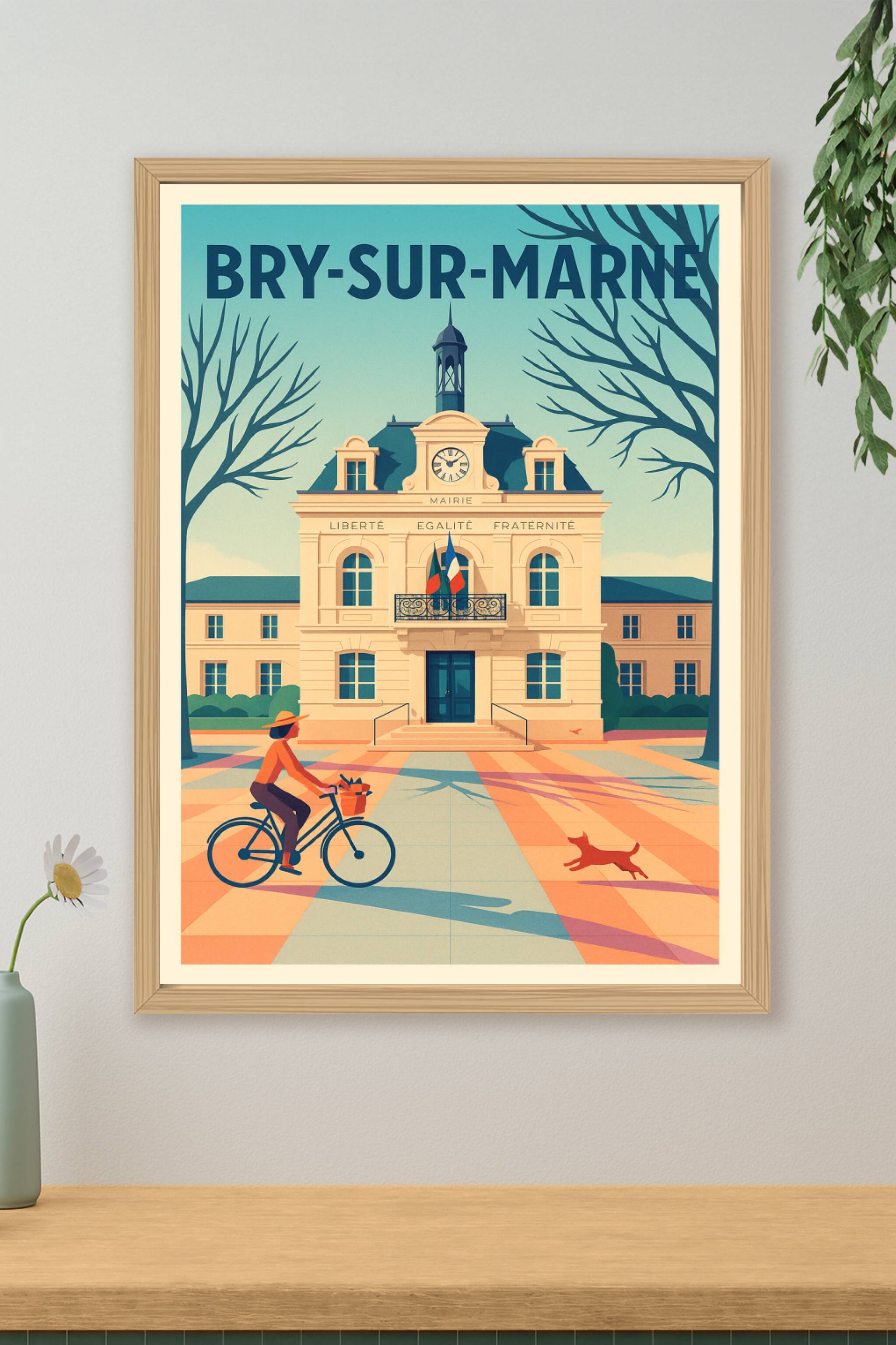 Affiche de Bry-sur-Marne - Charme et sérénité au cœur de la mairie