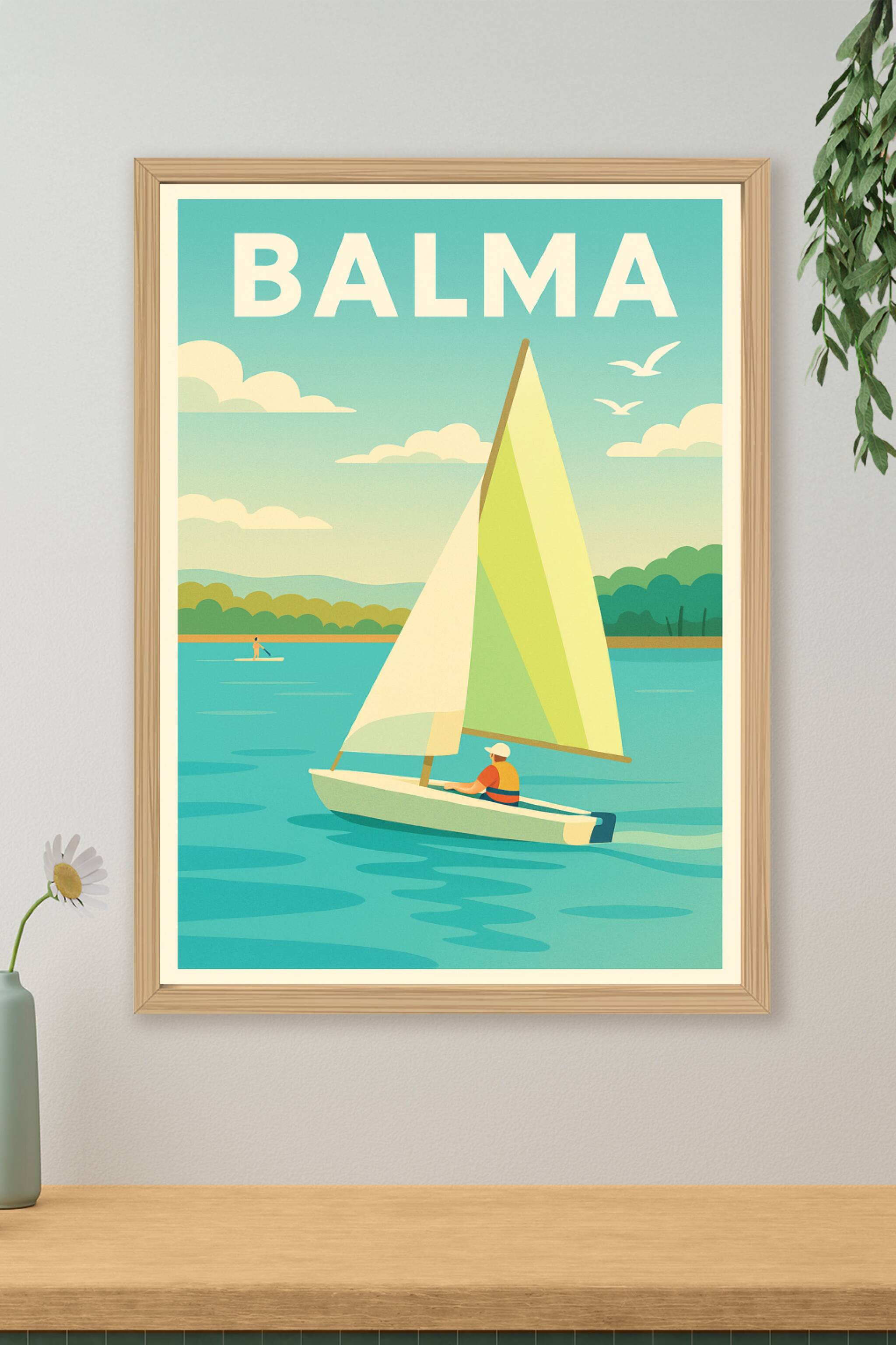 Affiche de Balma - Le charme paisible de la navigation