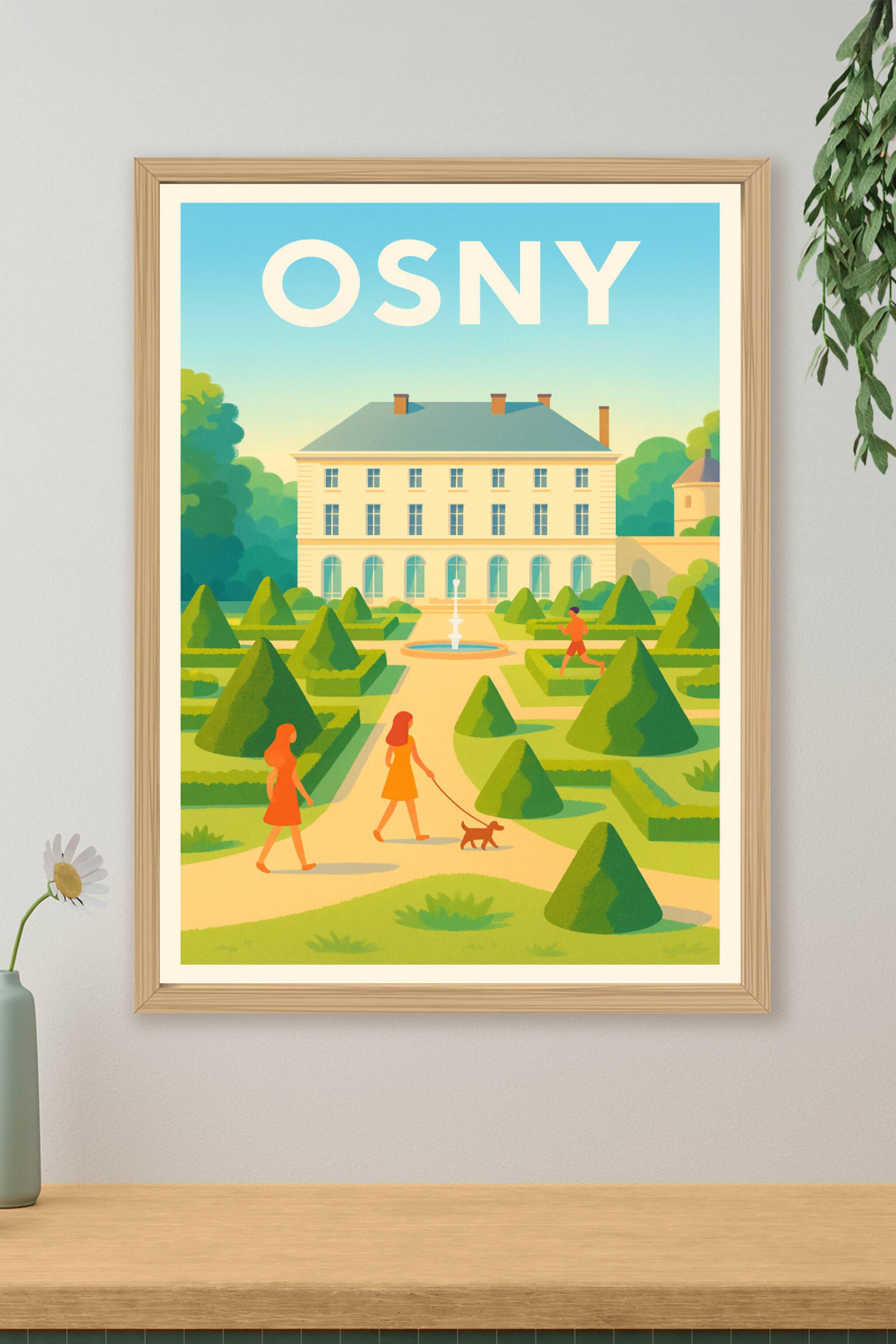 Affiche de Osny - L'élégance d'un parc à la française