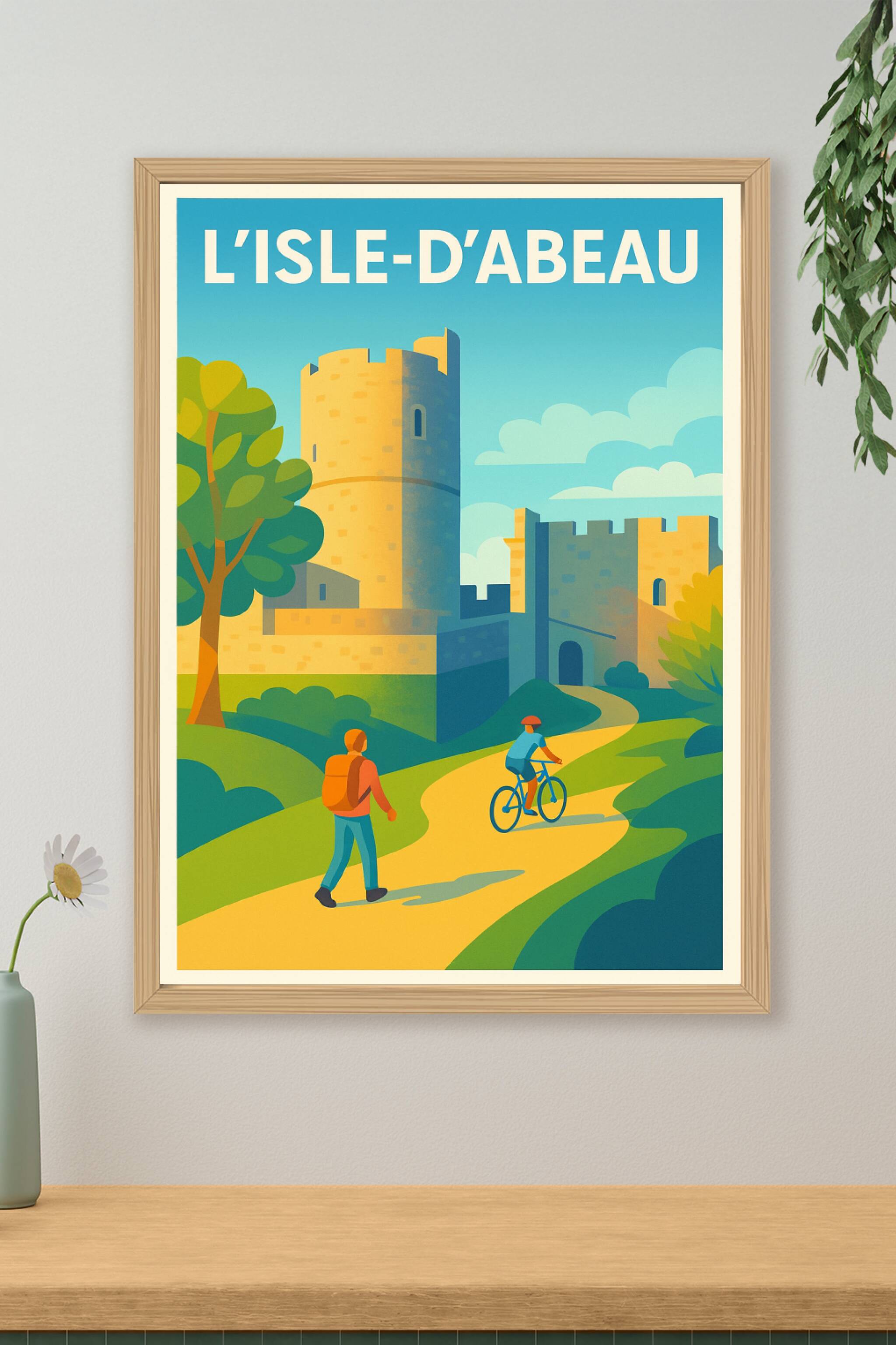 Affiche de L'Isle-d'Abeau - Découvrez l'histoire en pleine nature