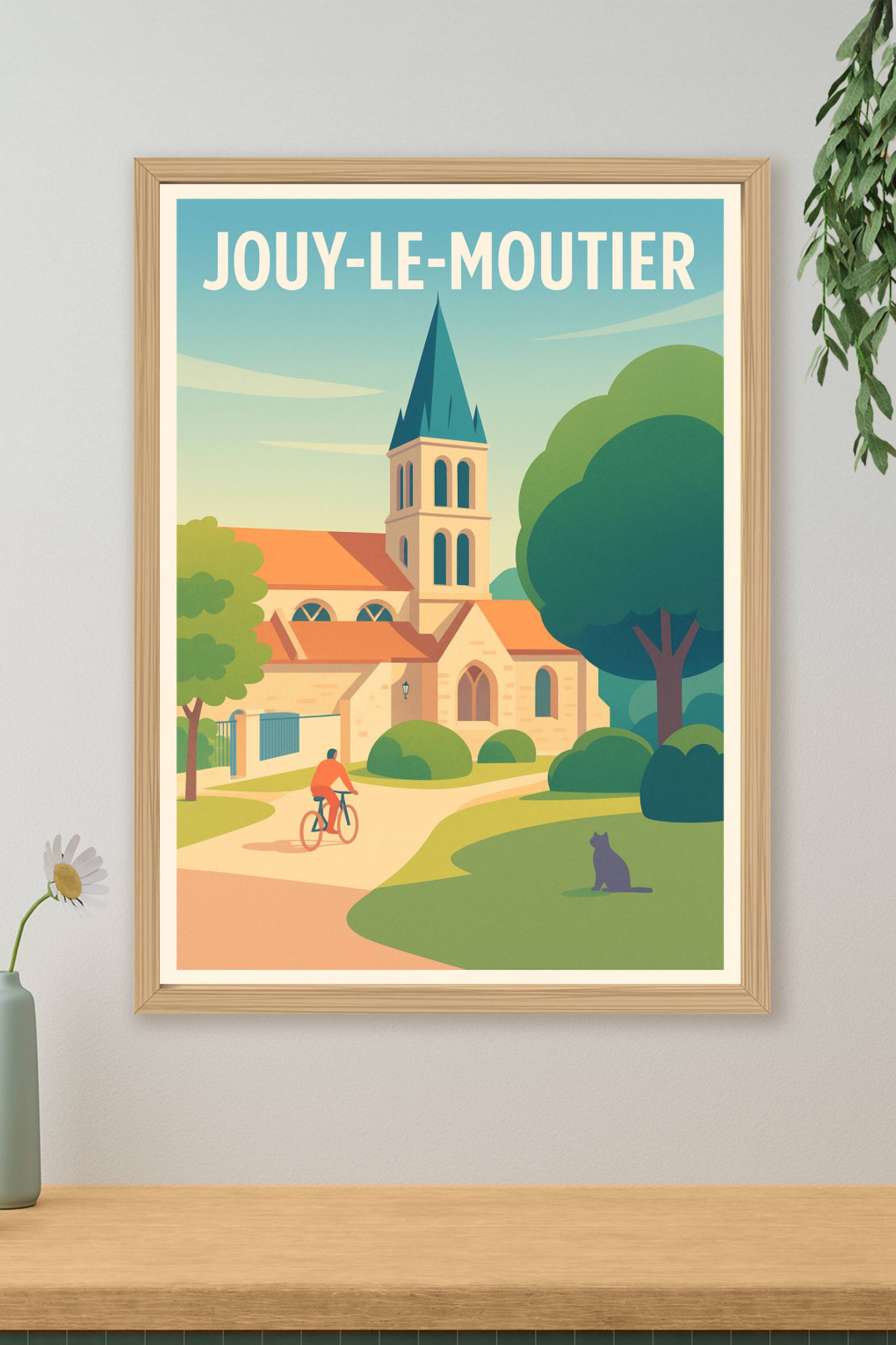 Affiche de Jouy-le-Moutier - Sérénité entre nature et patrimoine