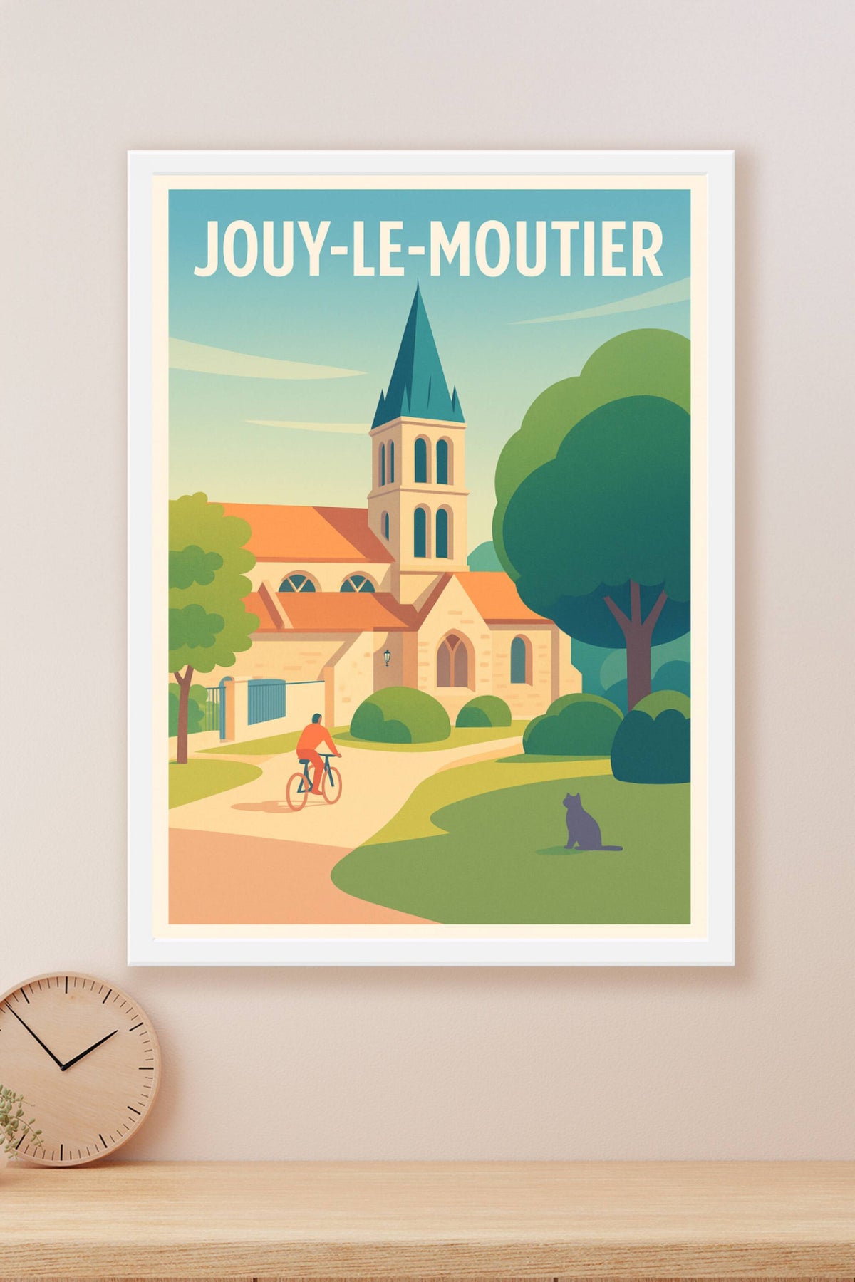 Affiche de Jouy-le-Moutier - Sérénité entre nature et patrimoine