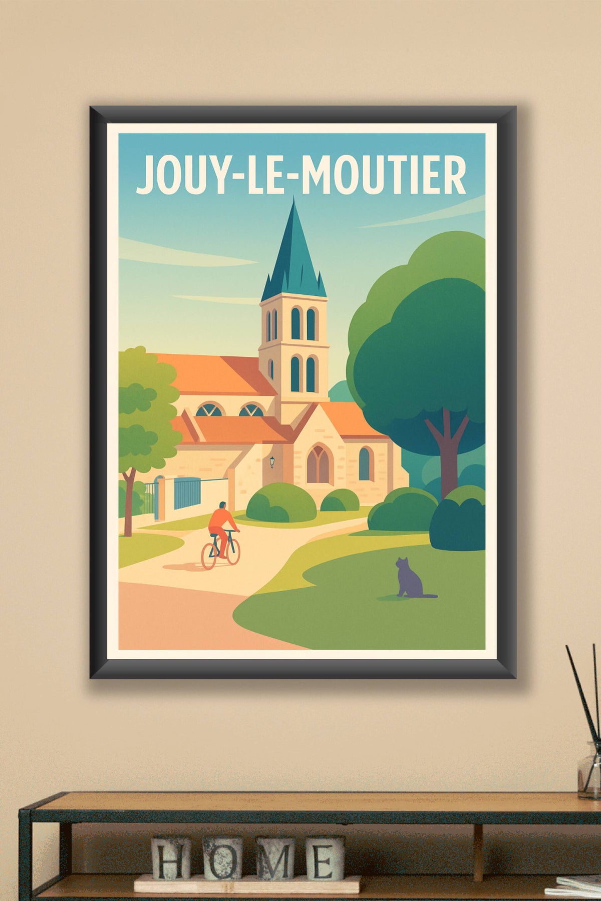 Affiche de Jouy-le-Moutier - Sérénité entre nature et patrimoine