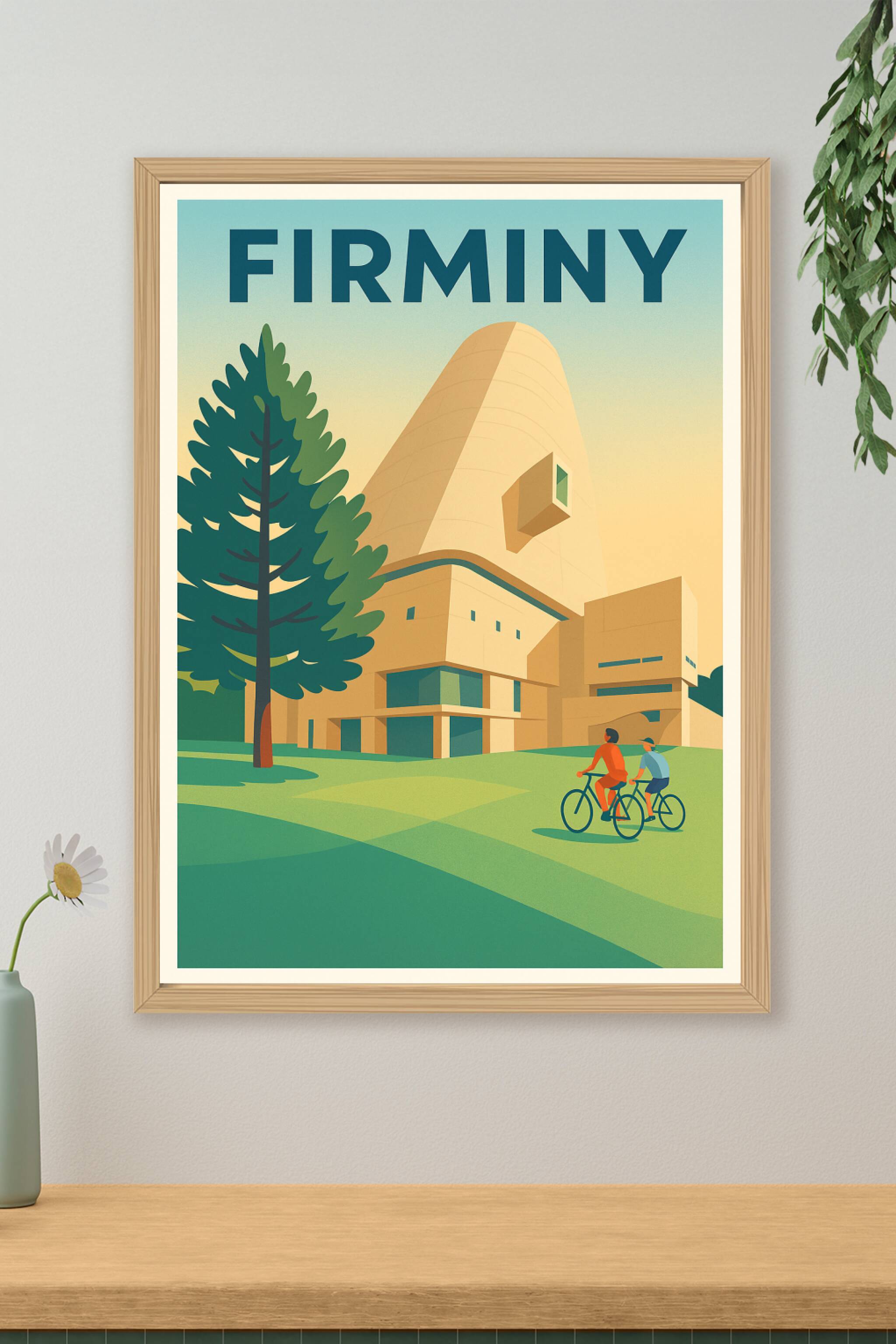 Affiche de Firminy - L’Architecture Moderne au Cœur de la Ville