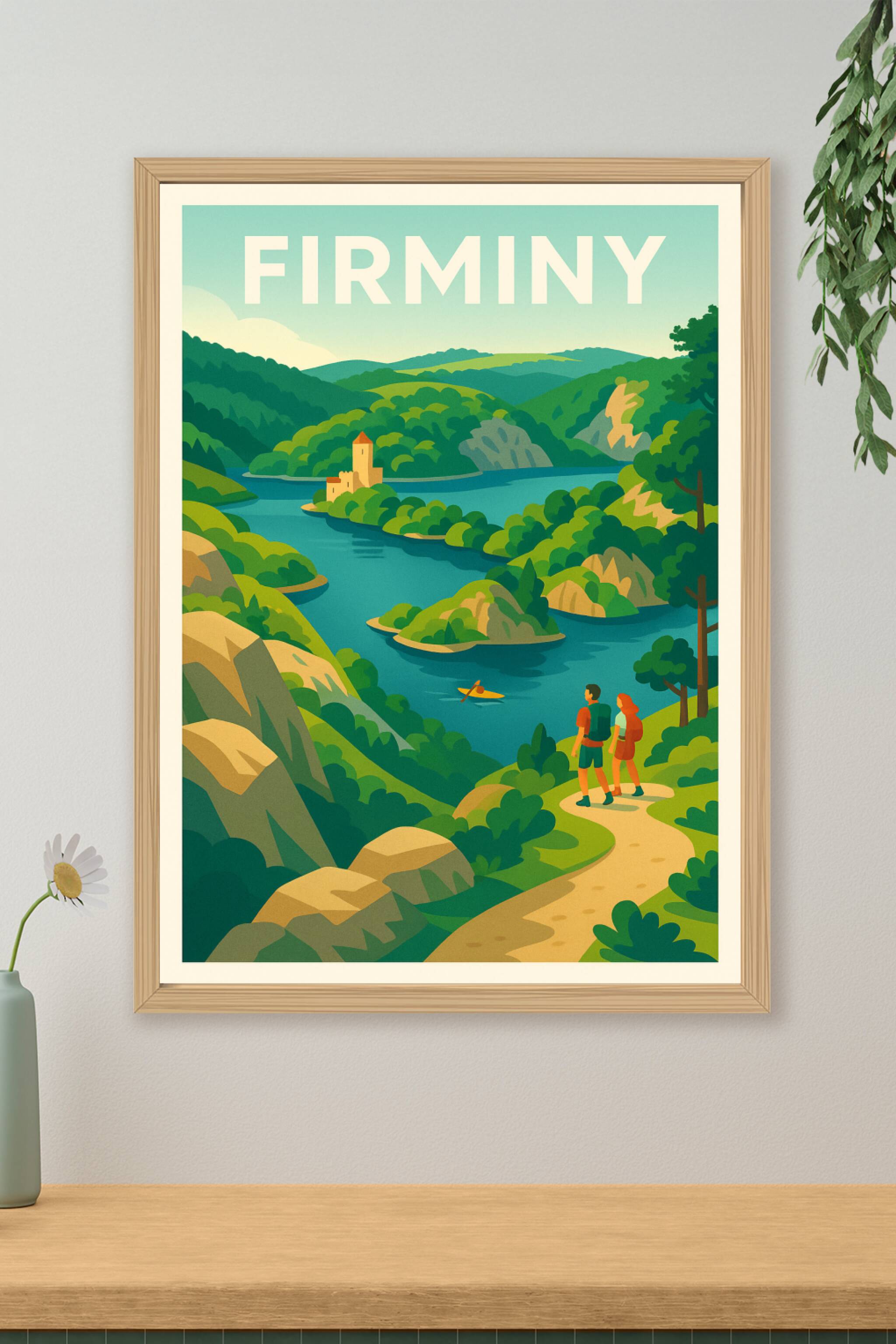 Affiche de Firminy - Évasion naturelle au cœur des paysages verdoyants