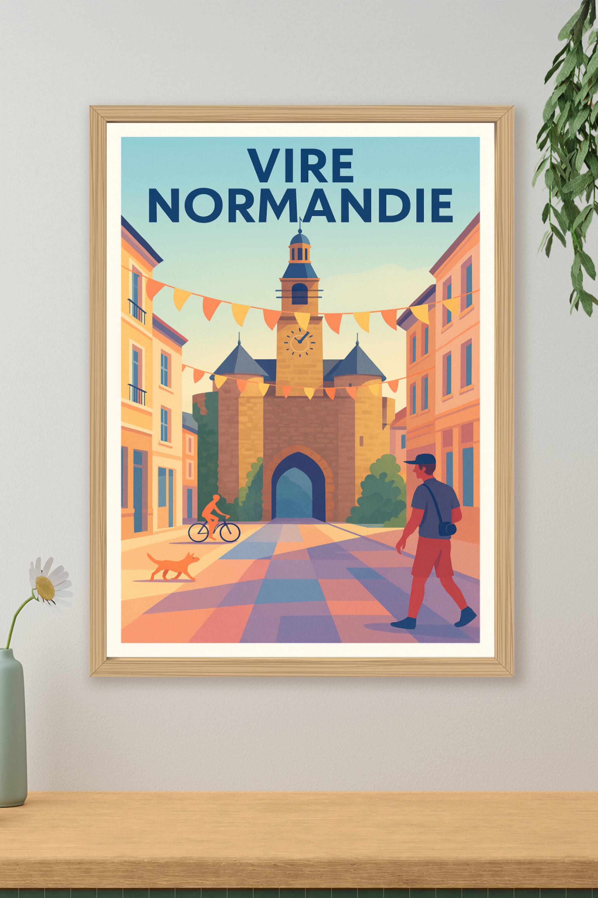 Affiche de Vire Normandie - Charme historique et ambiance paisible