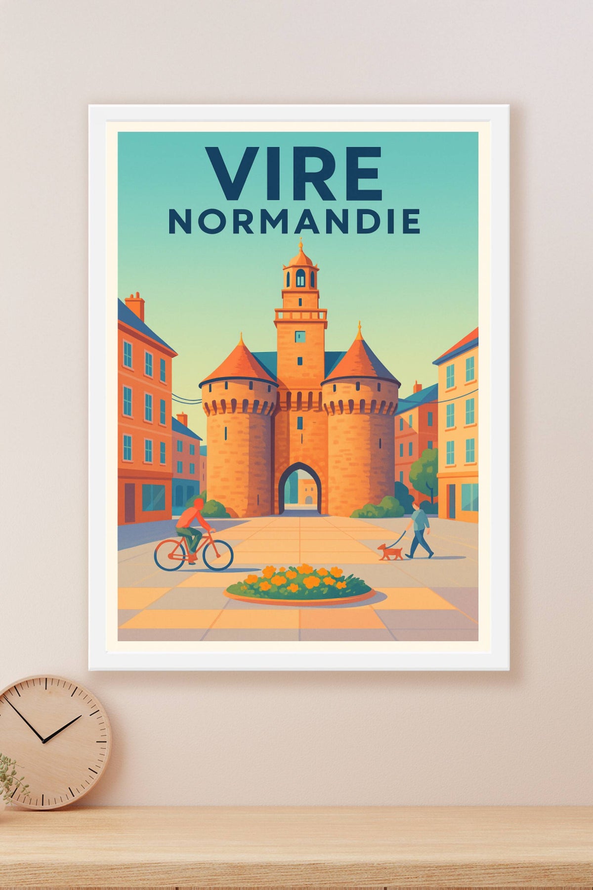 Affiche de Vire - Charme médiéval en Normandie
