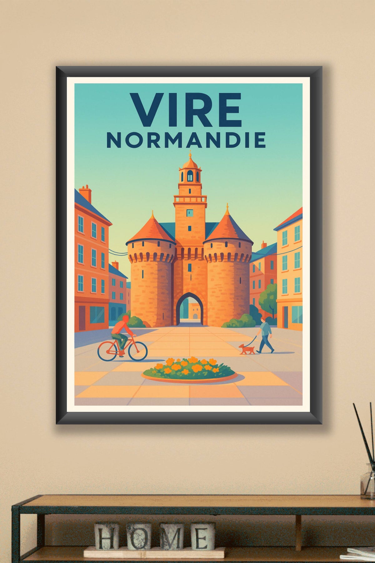 Affiche de Vire - Charme médiéval en Normandie