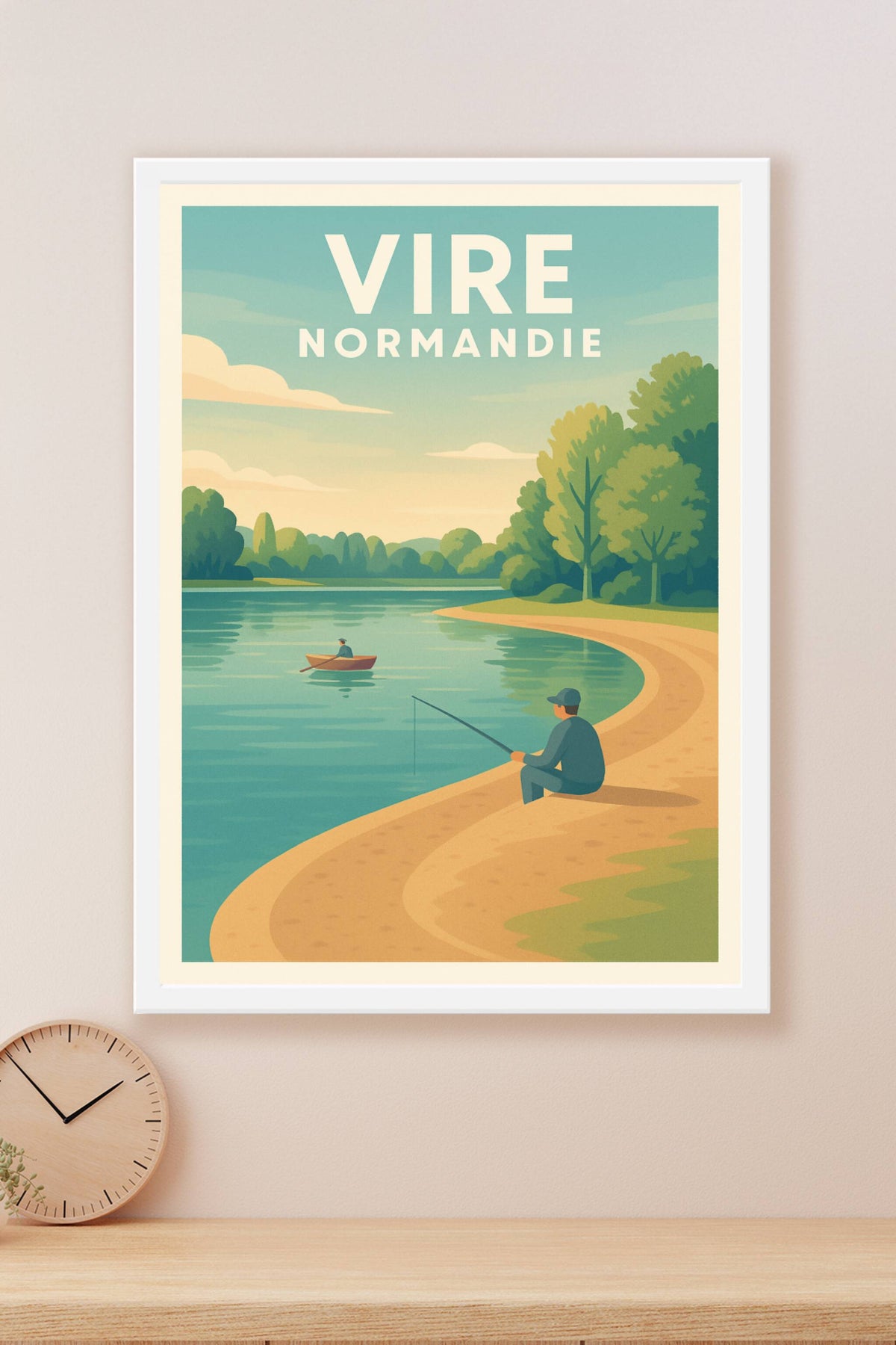 Affiche de Vire - Tranquillité et nature en Normandie