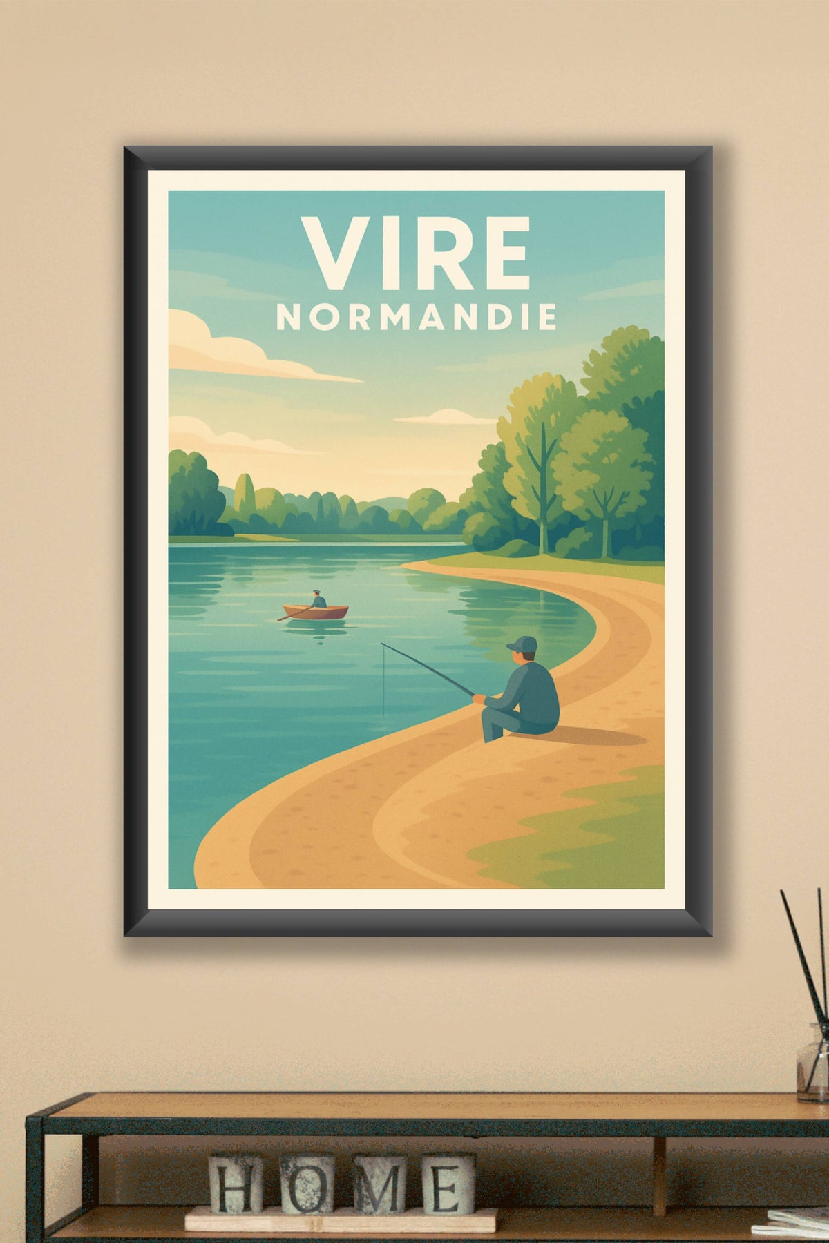 Affiche de Vire - Tranquillité et nature en Normandie