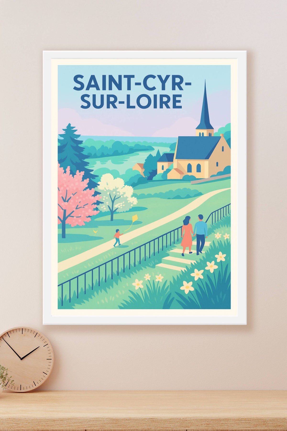 Affiche de Saint-Cyr-sur-Loire - Promenade bucolique en bord de Loire