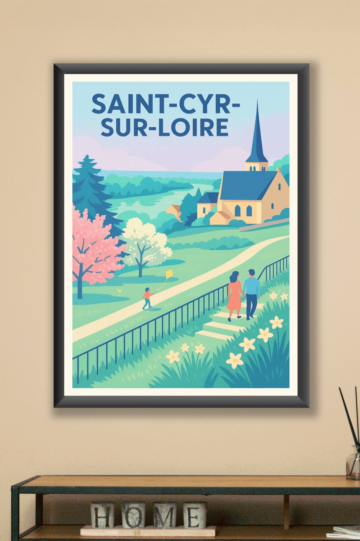 Affiche de Saint-Cyr-sur-Loire - Promenade bucolique en bord de Loire