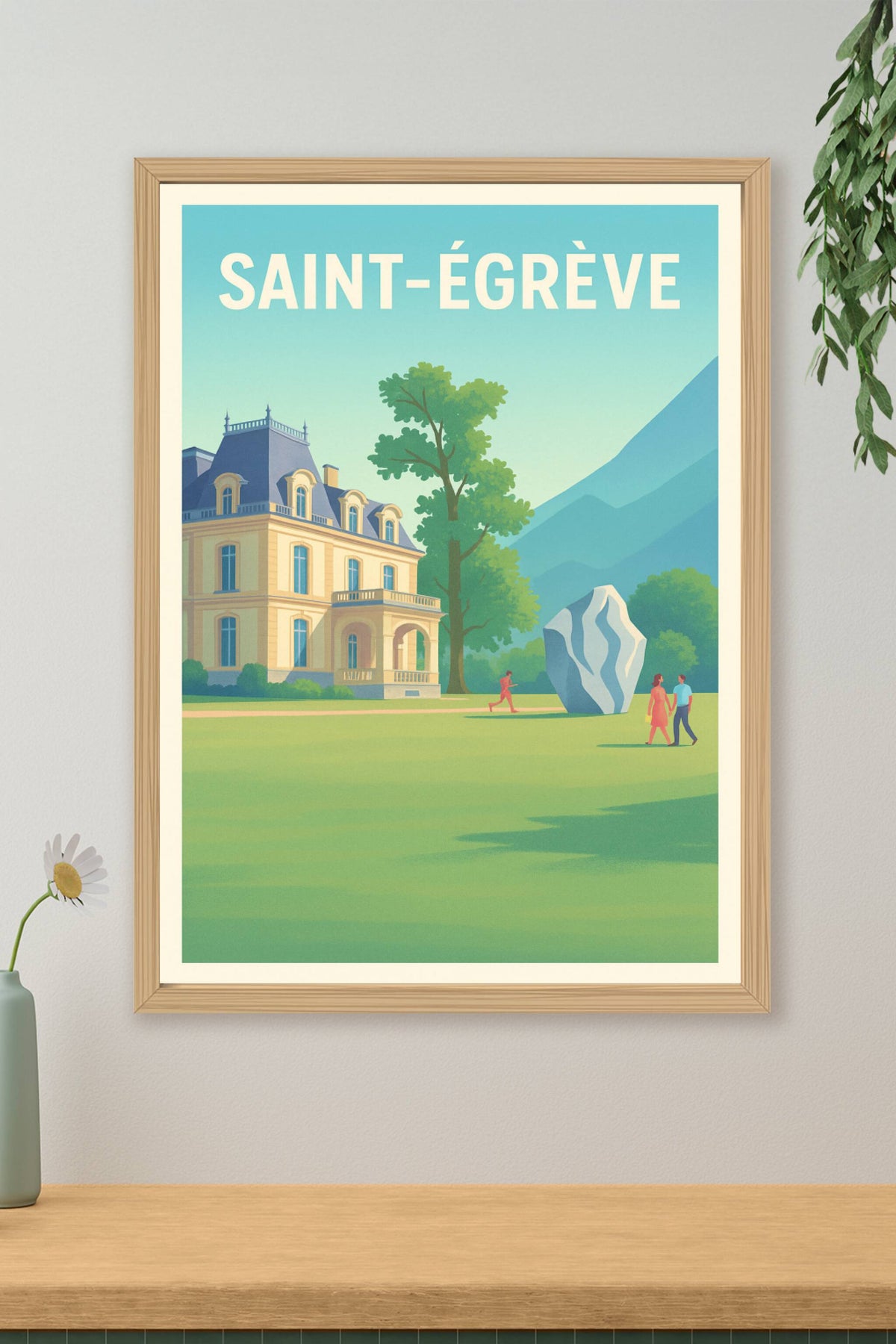 Affiche de Saint-Égrève - Élégance et nature au pied des montagnes