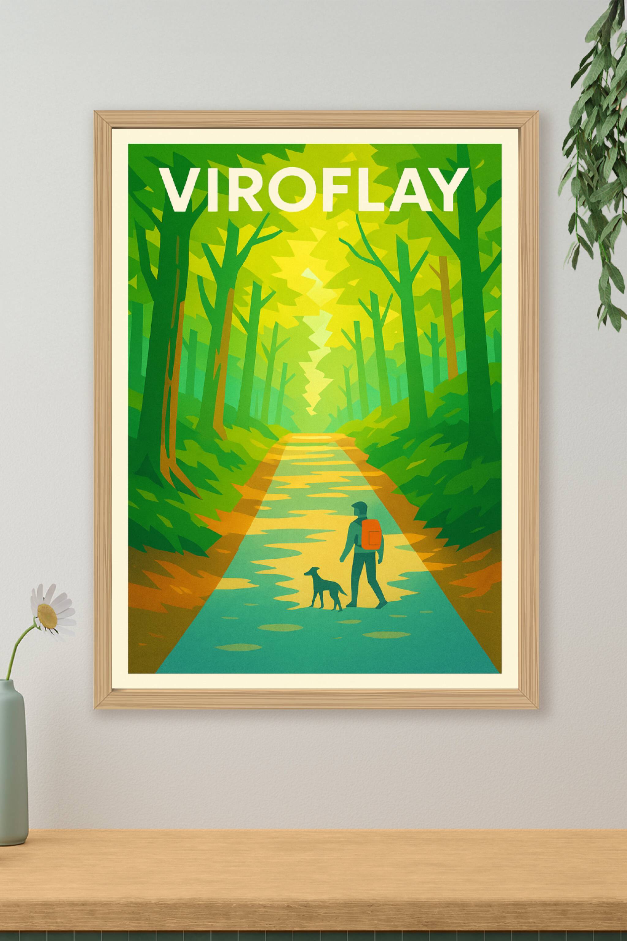 Affiche de Viroflay - Promenade en forêt apaisante