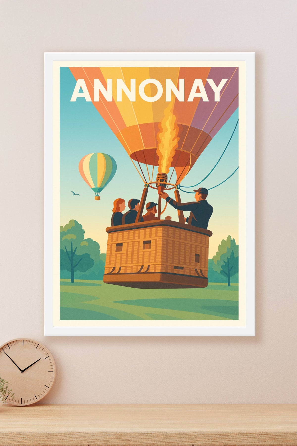 Affiche de Annonay - L'envolée en montgolfière