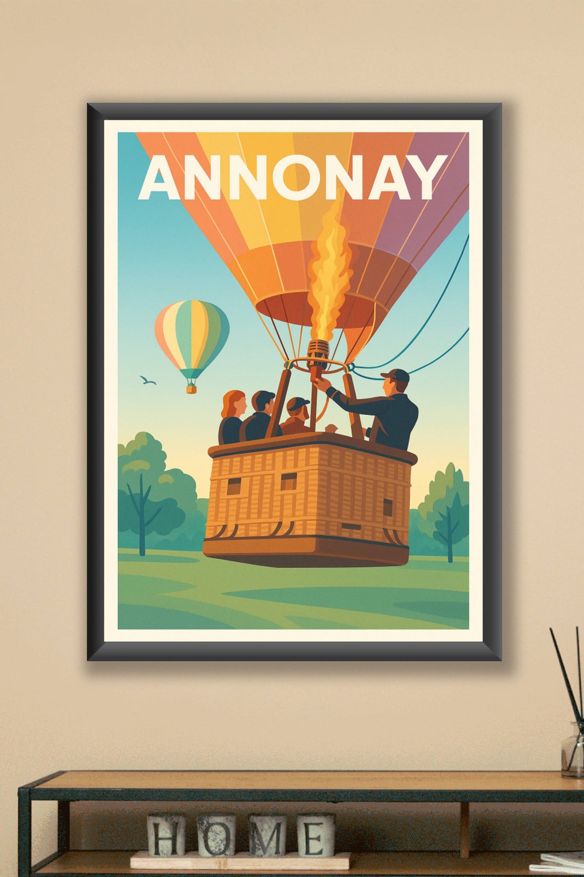 Affiche de Annonay - L'envolée en montgolfière
