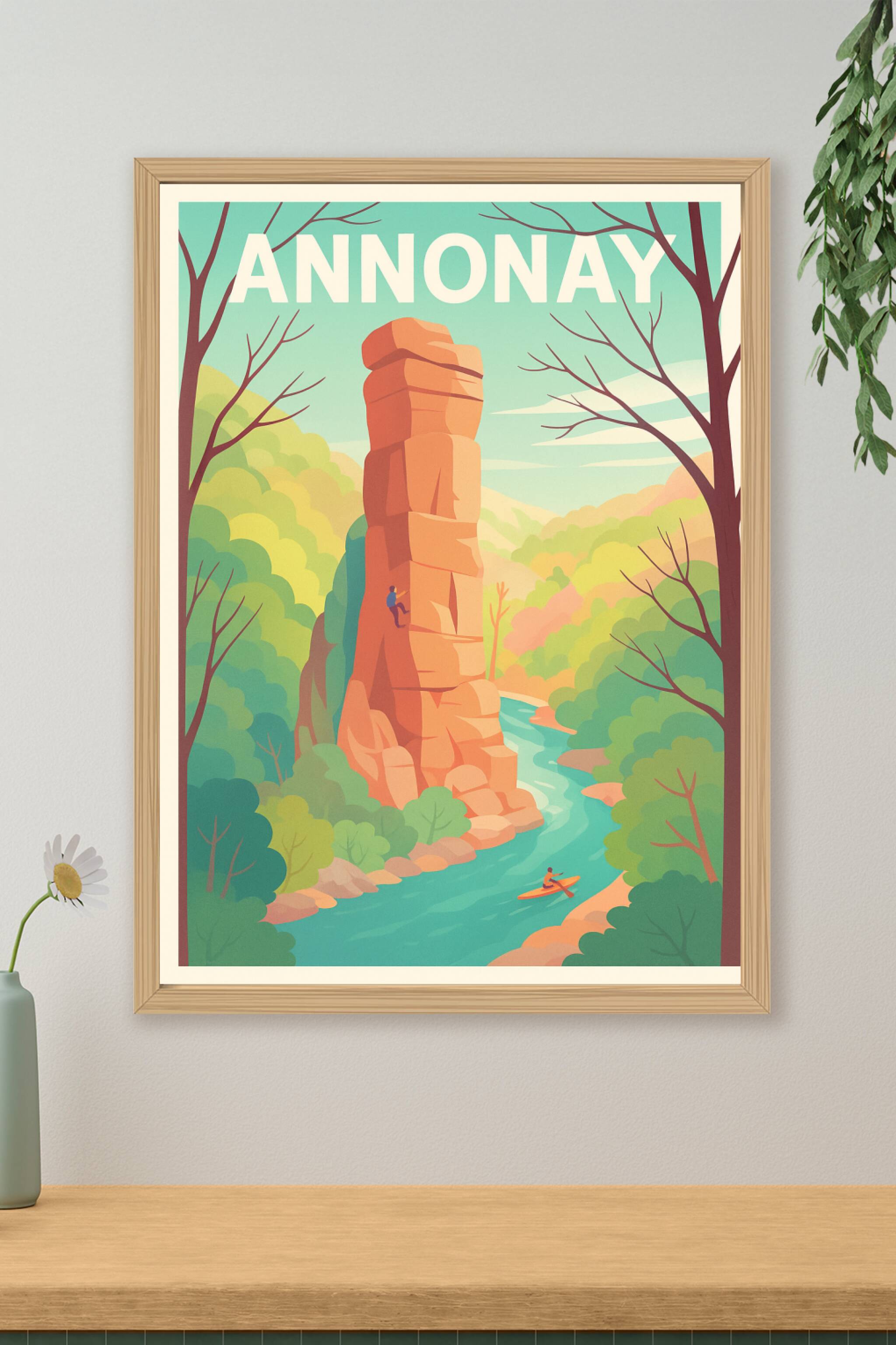 Affiche de Annonay - Aventures et nature au fil de l'eau