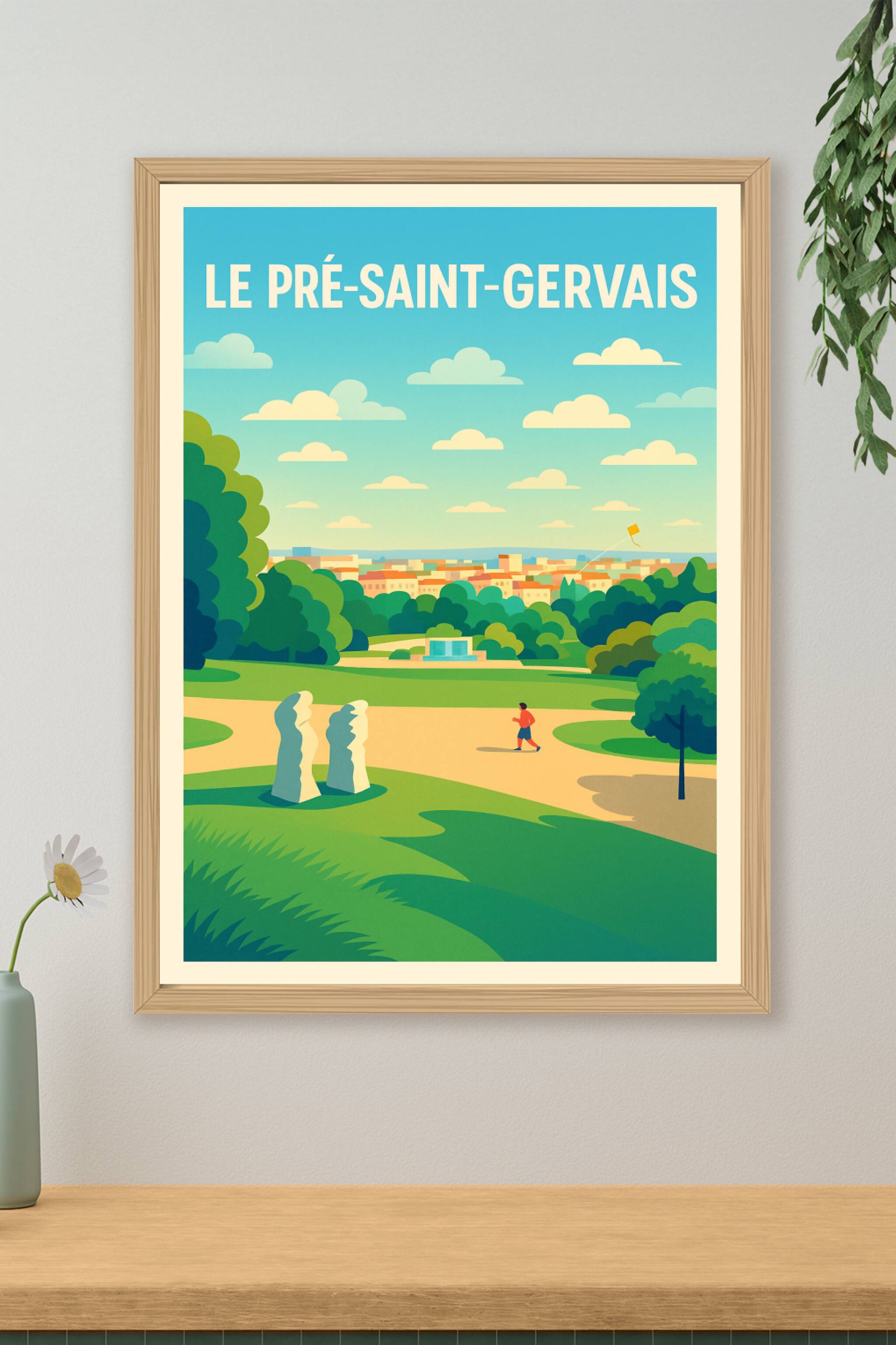 Affiche de Le Pré-Saint-Gervais - Évasion urbaine verdoyante