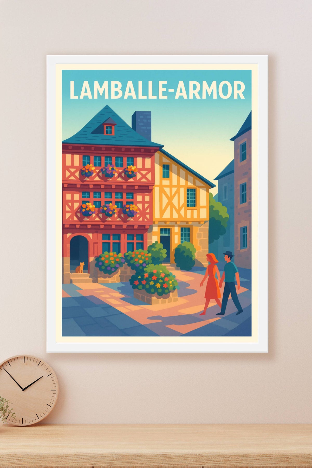 Affiche de Lamballe-Armor - Charme intemporel des maisons à colombages